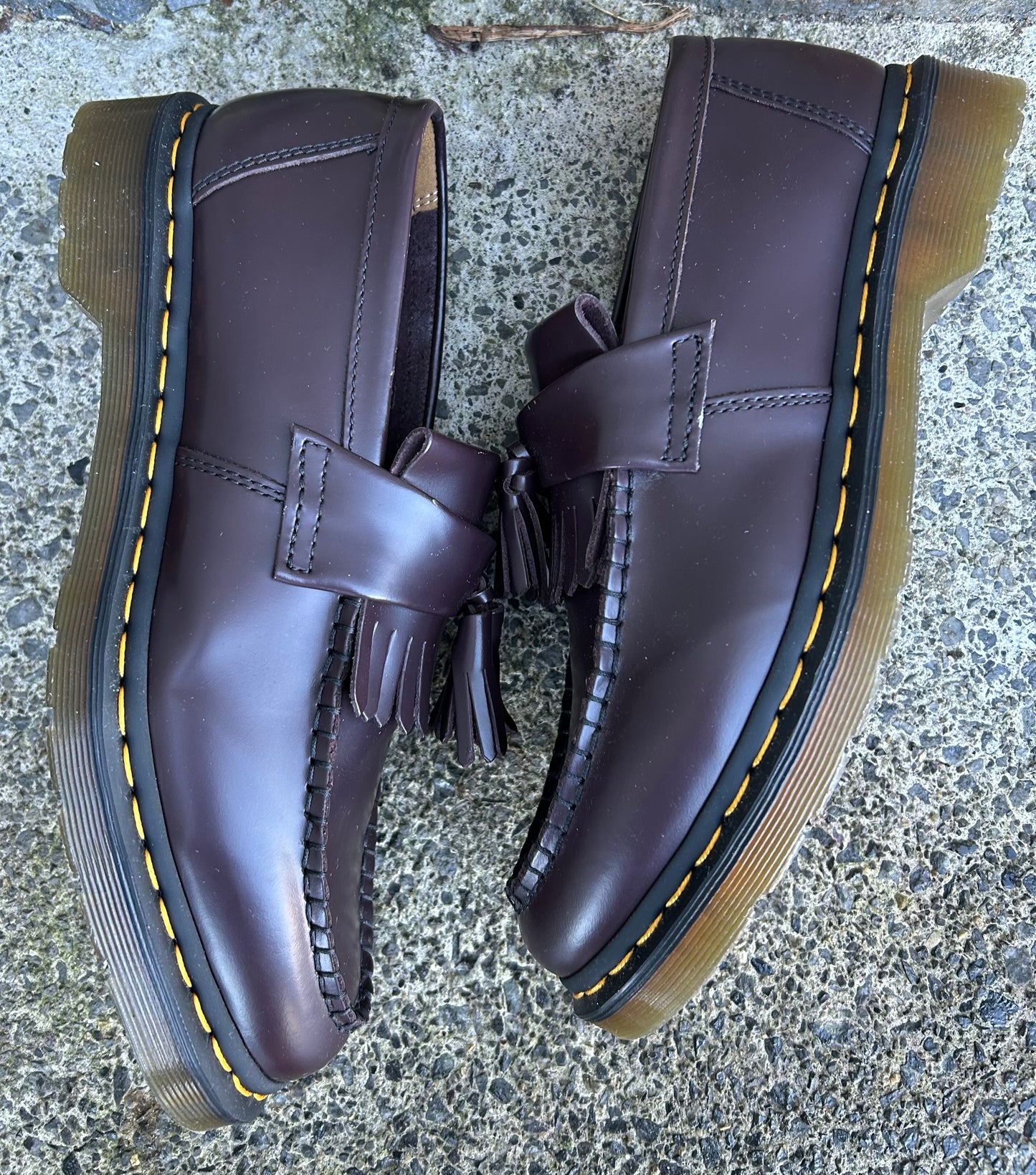 Burgundy moccasin uk 9 (eu 43)