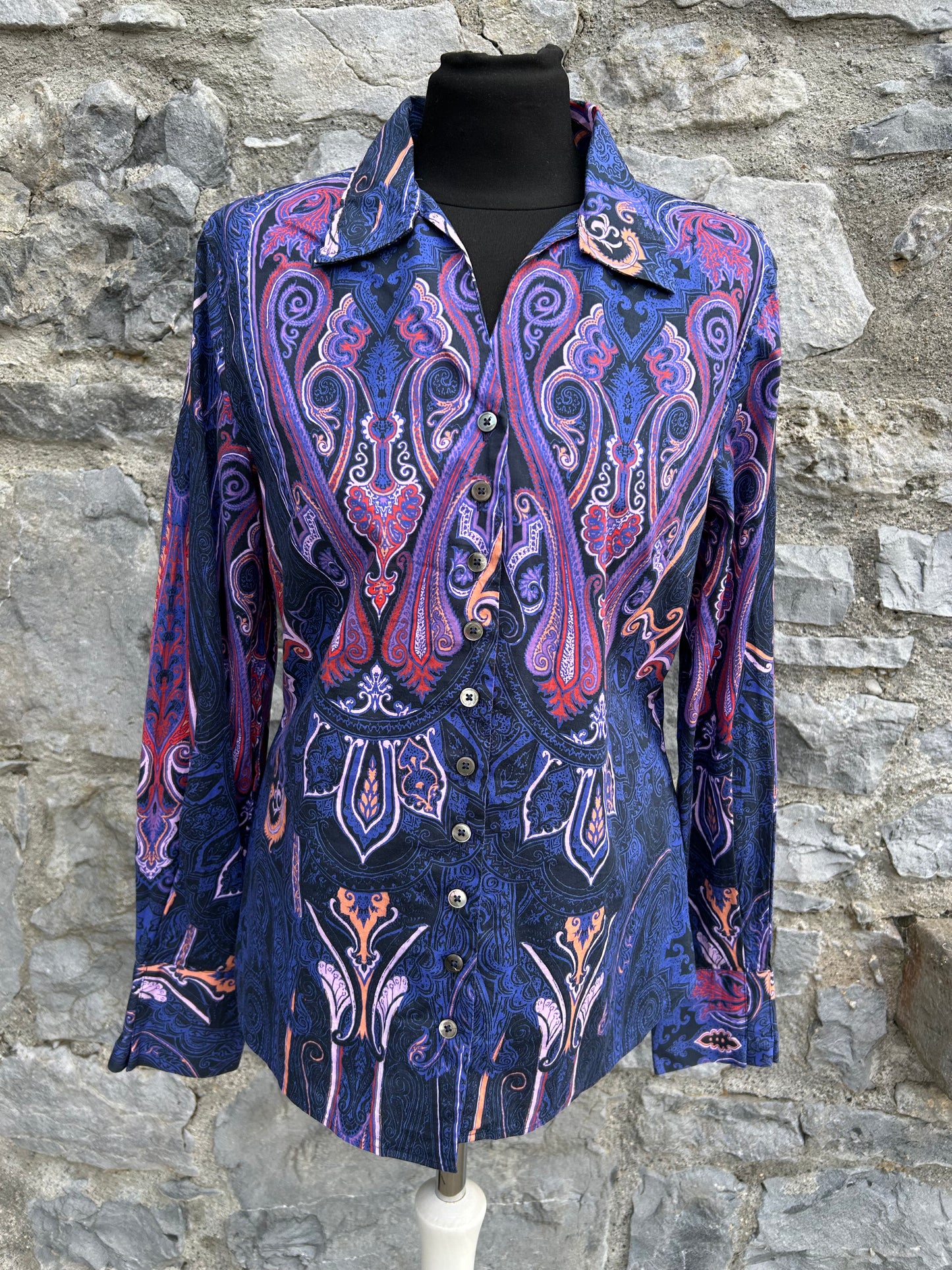 Paisley purple shirt uk 12