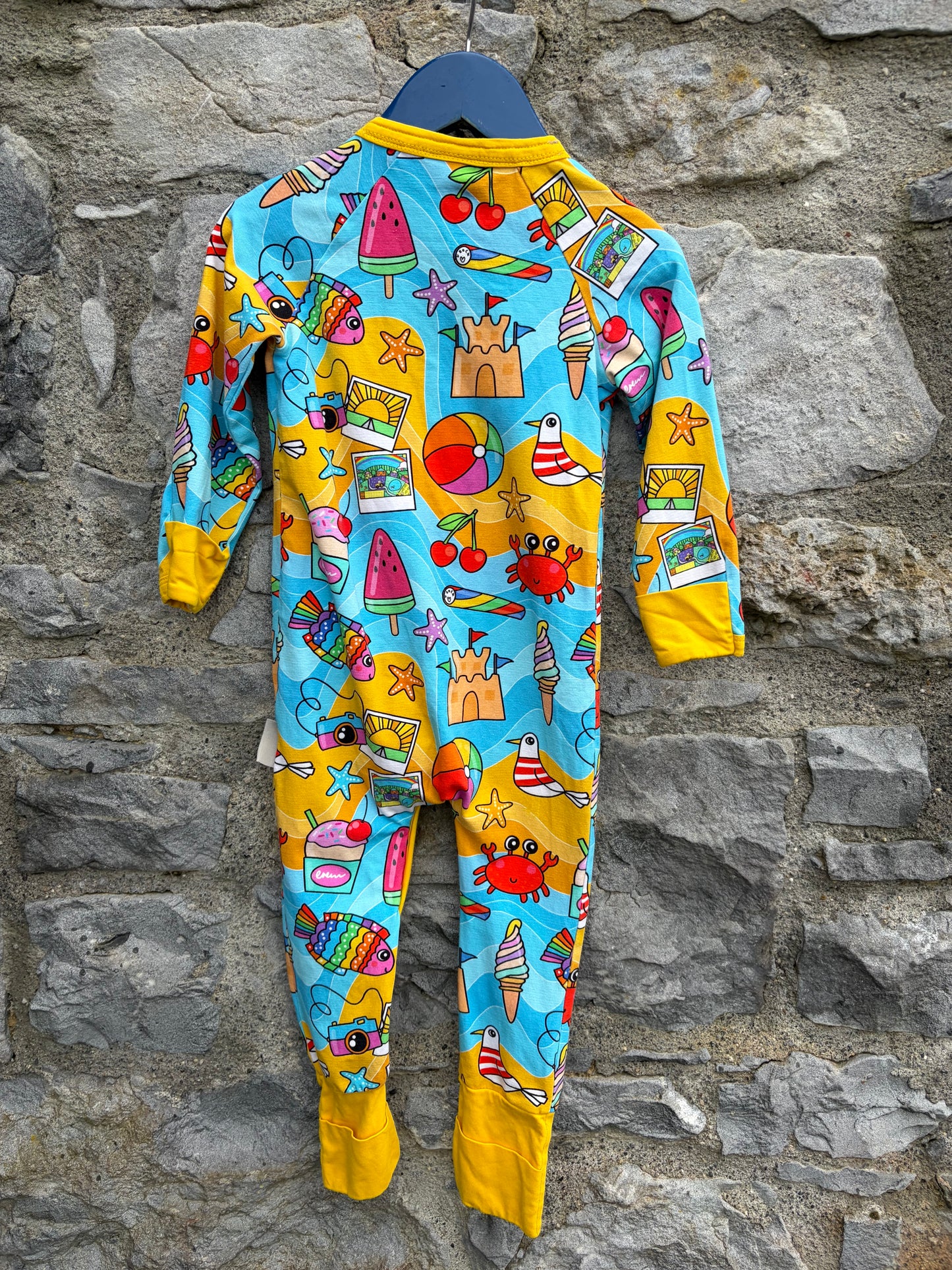 Colourful beach side onesie 18-24m (86-92cm)