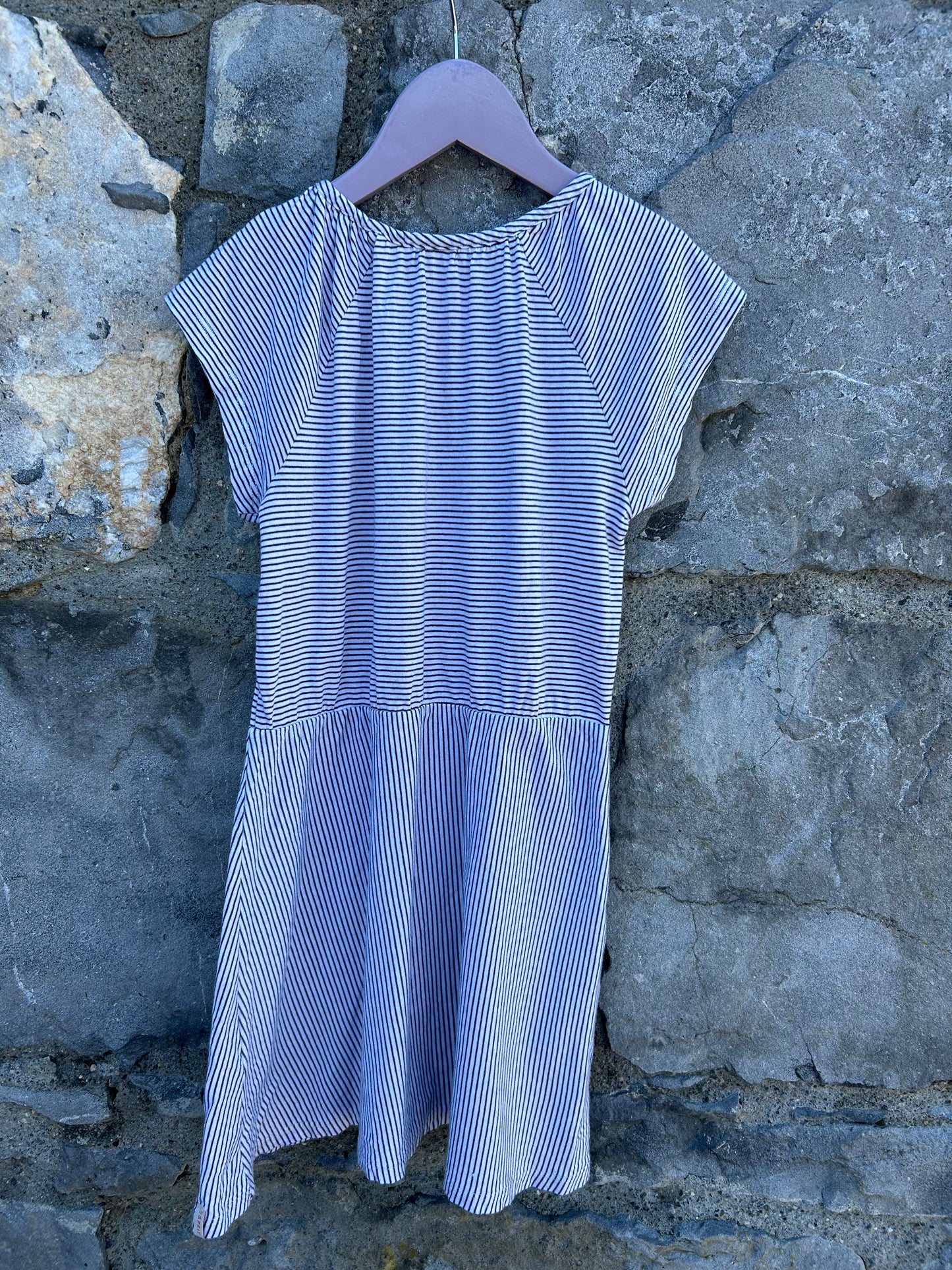 Glitter heart stripy dress 6-7y (116-122cm)