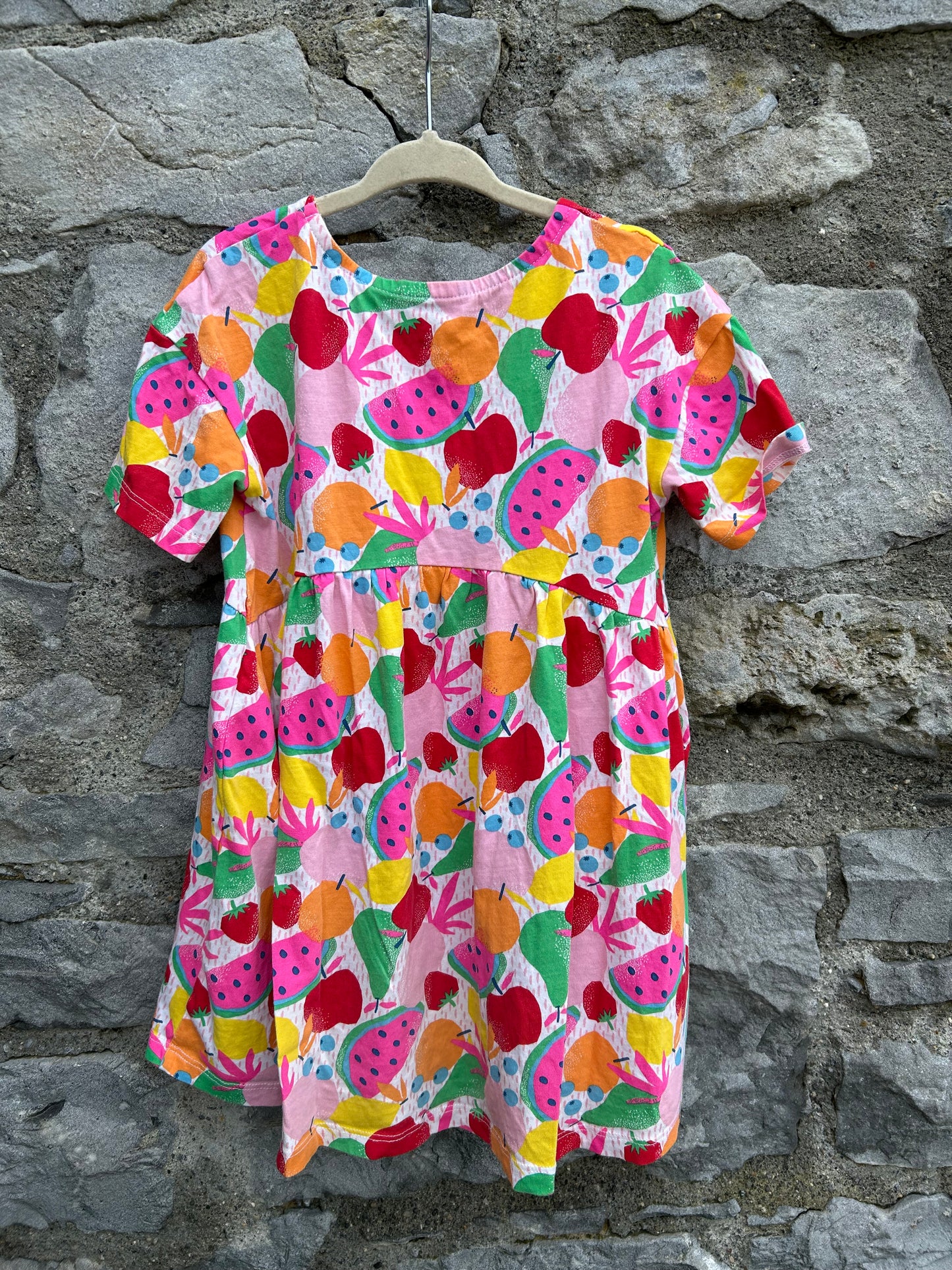 Colourful fruit dress 3-4y (98-104cm)