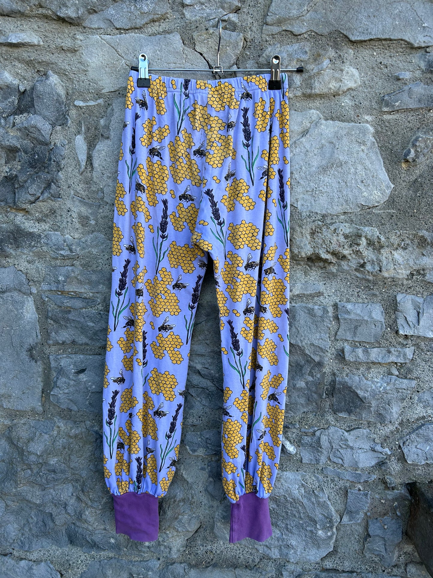Bee grape purple baggy pants 11-12y (146-152cm)