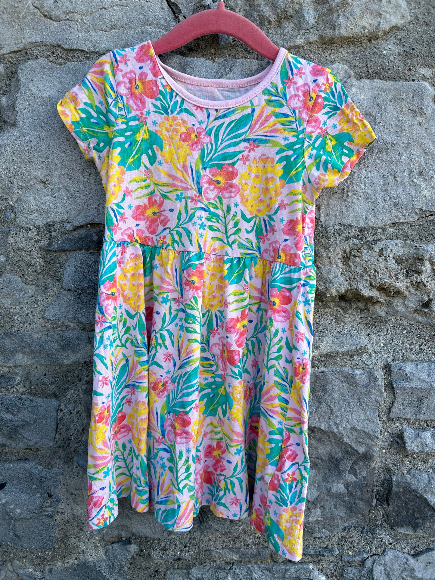 Jungle flowers dress 4-5y (104-110cm)