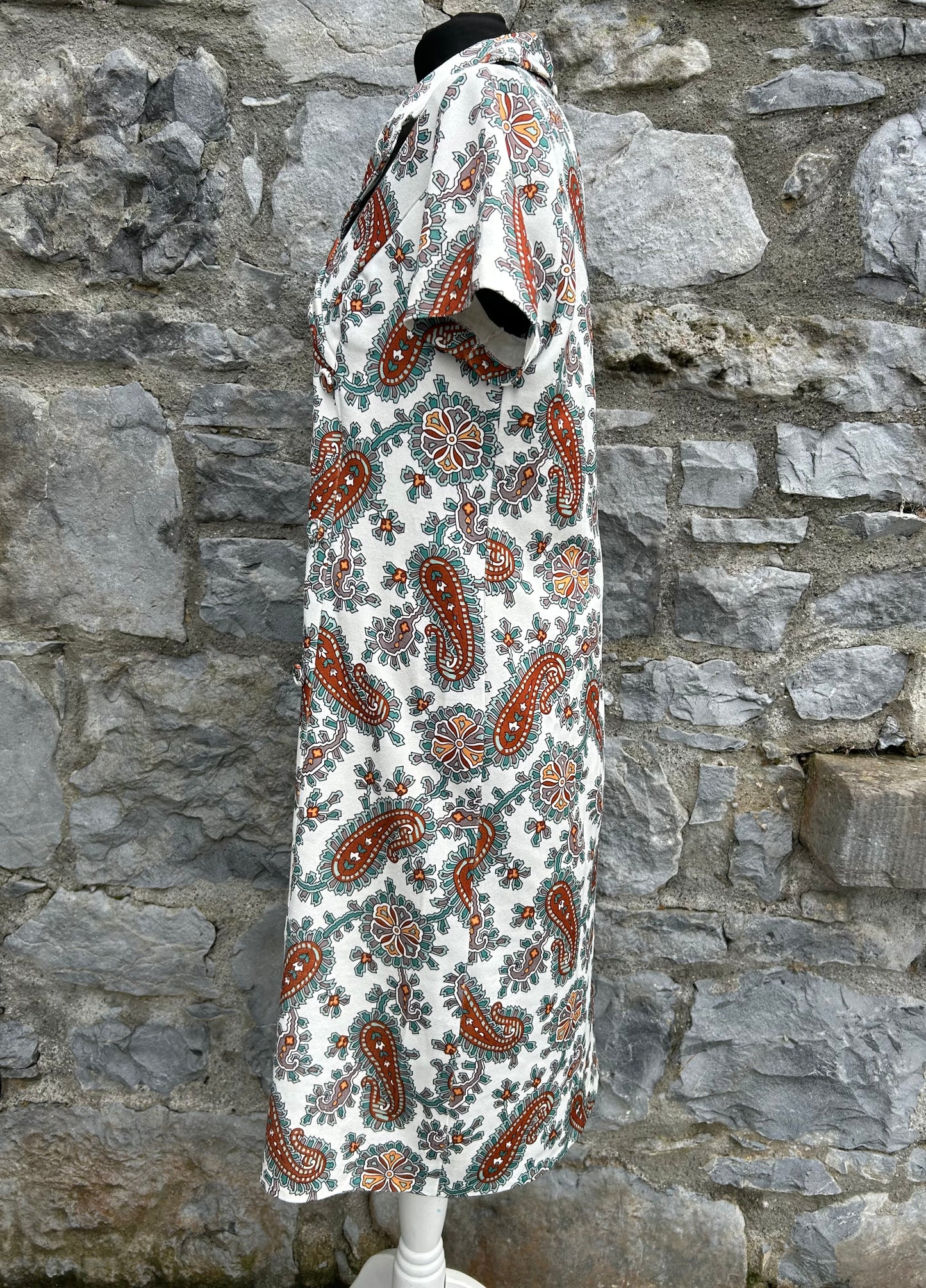 80s Paisley dress uk 12