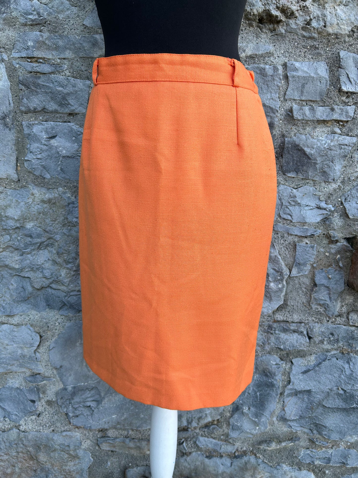 90s orange skirt uk 10
