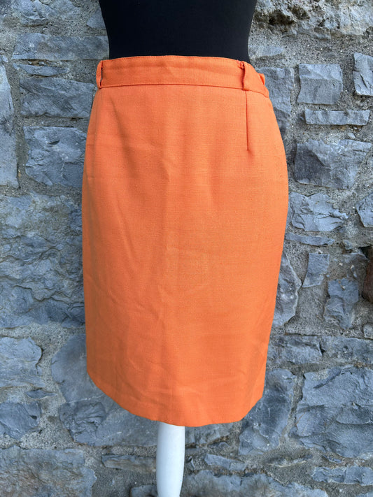 90s orange skirt uk 10