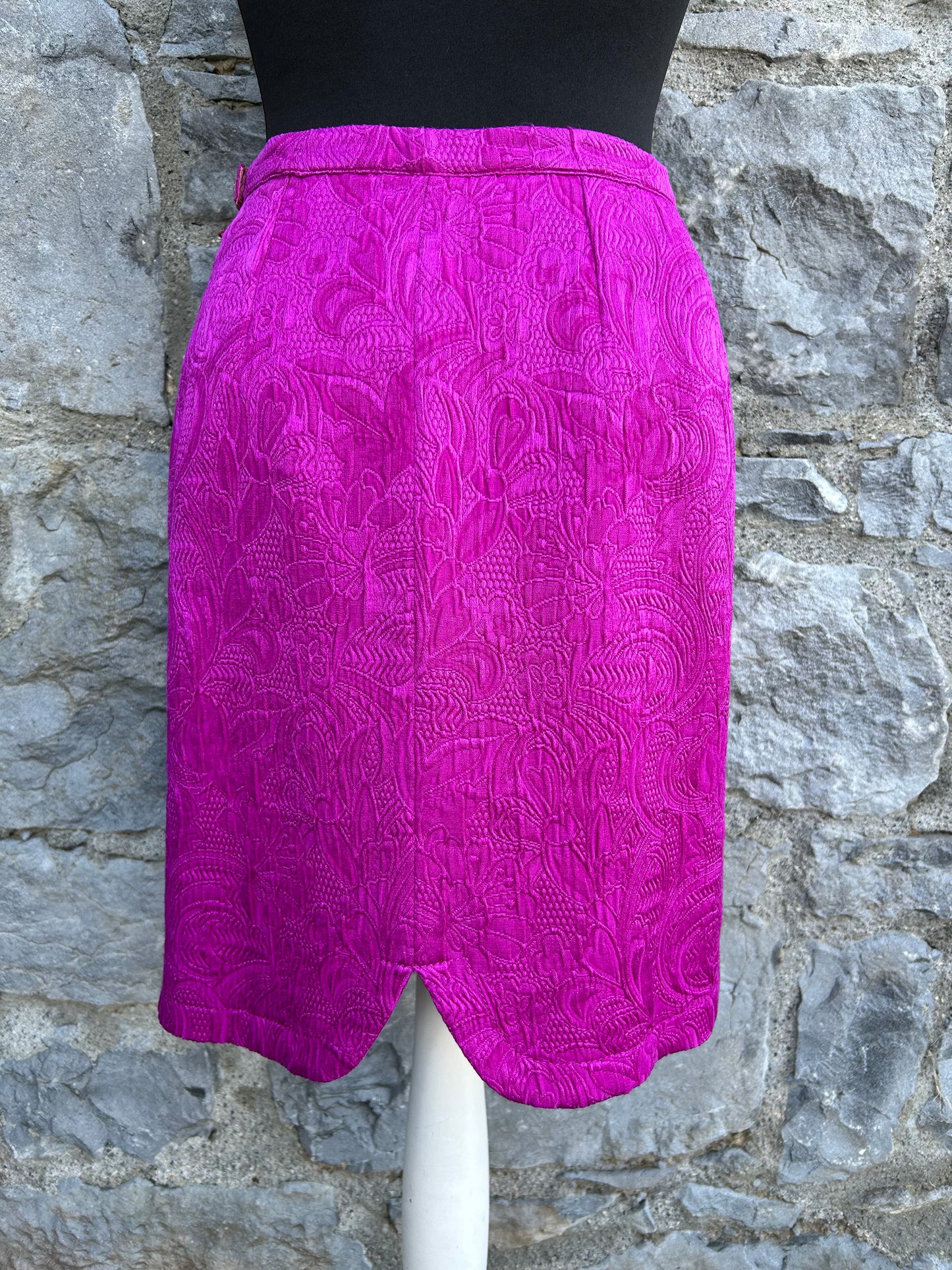 Pink Brocade skirt uk 8