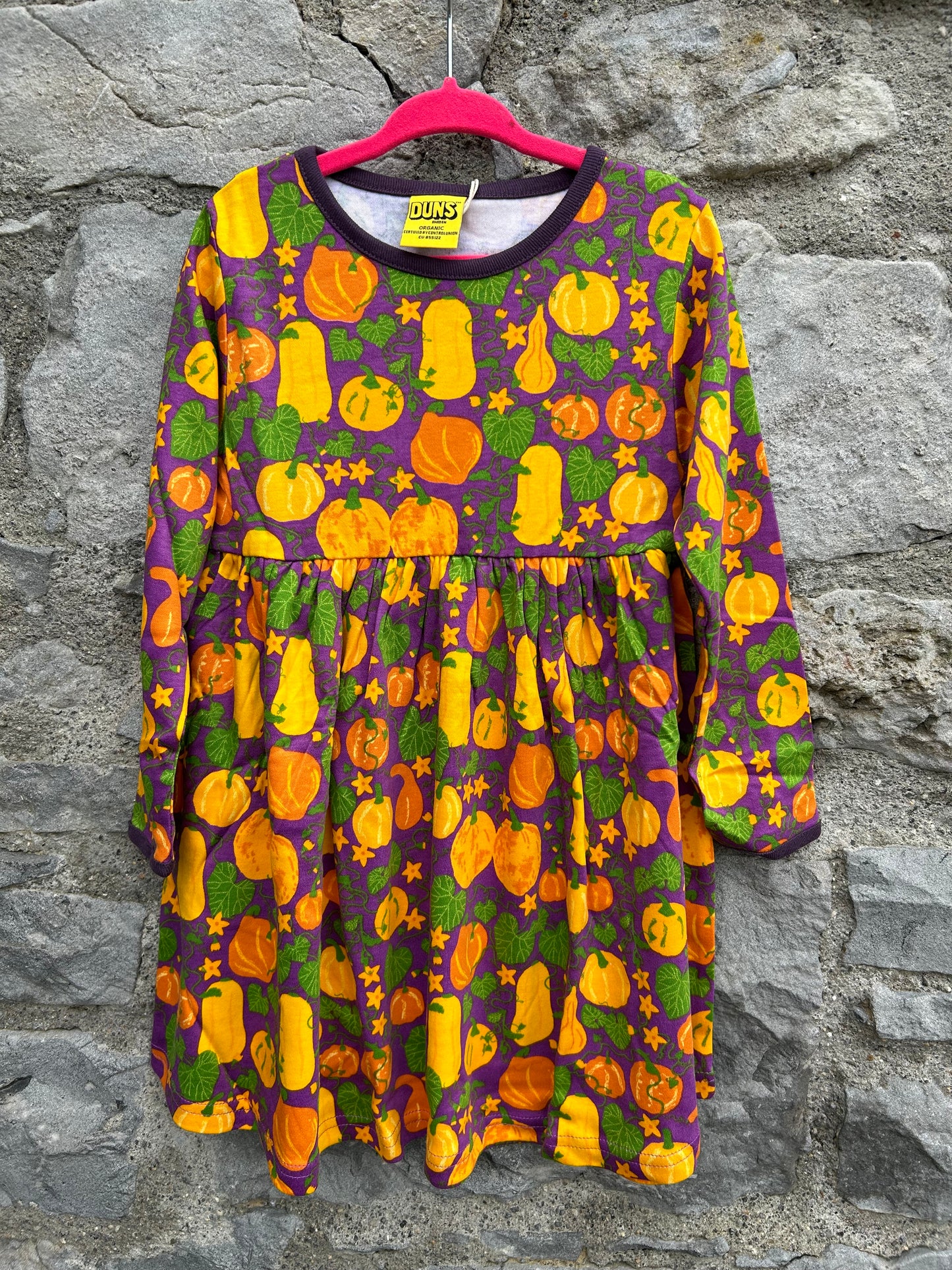 Pumpkins purple dress 4y (104cm)