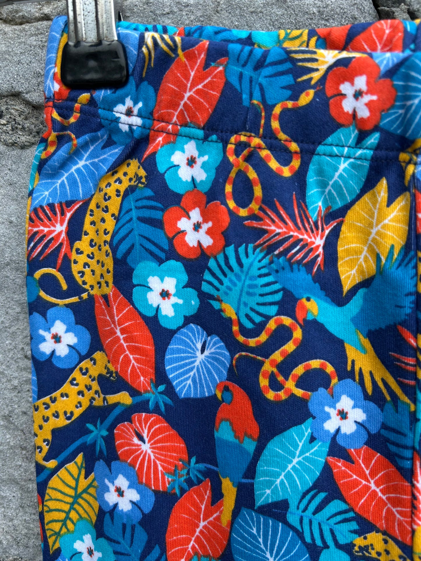 Tropical navy leggings 4-5y (104-110cm)