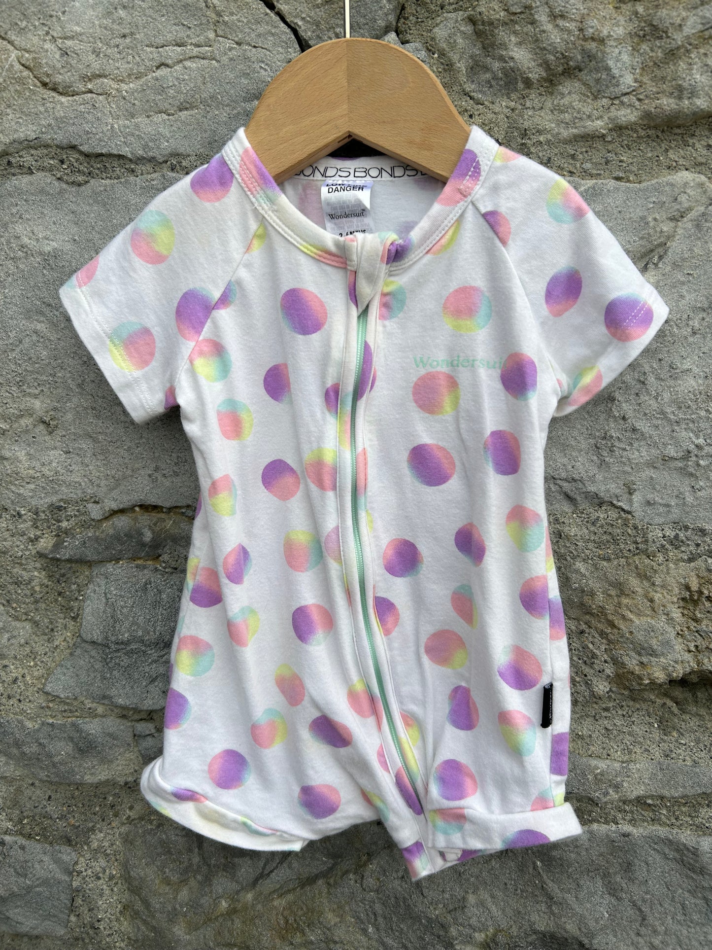 Big dots white rompers 3-6m (62-68cm)