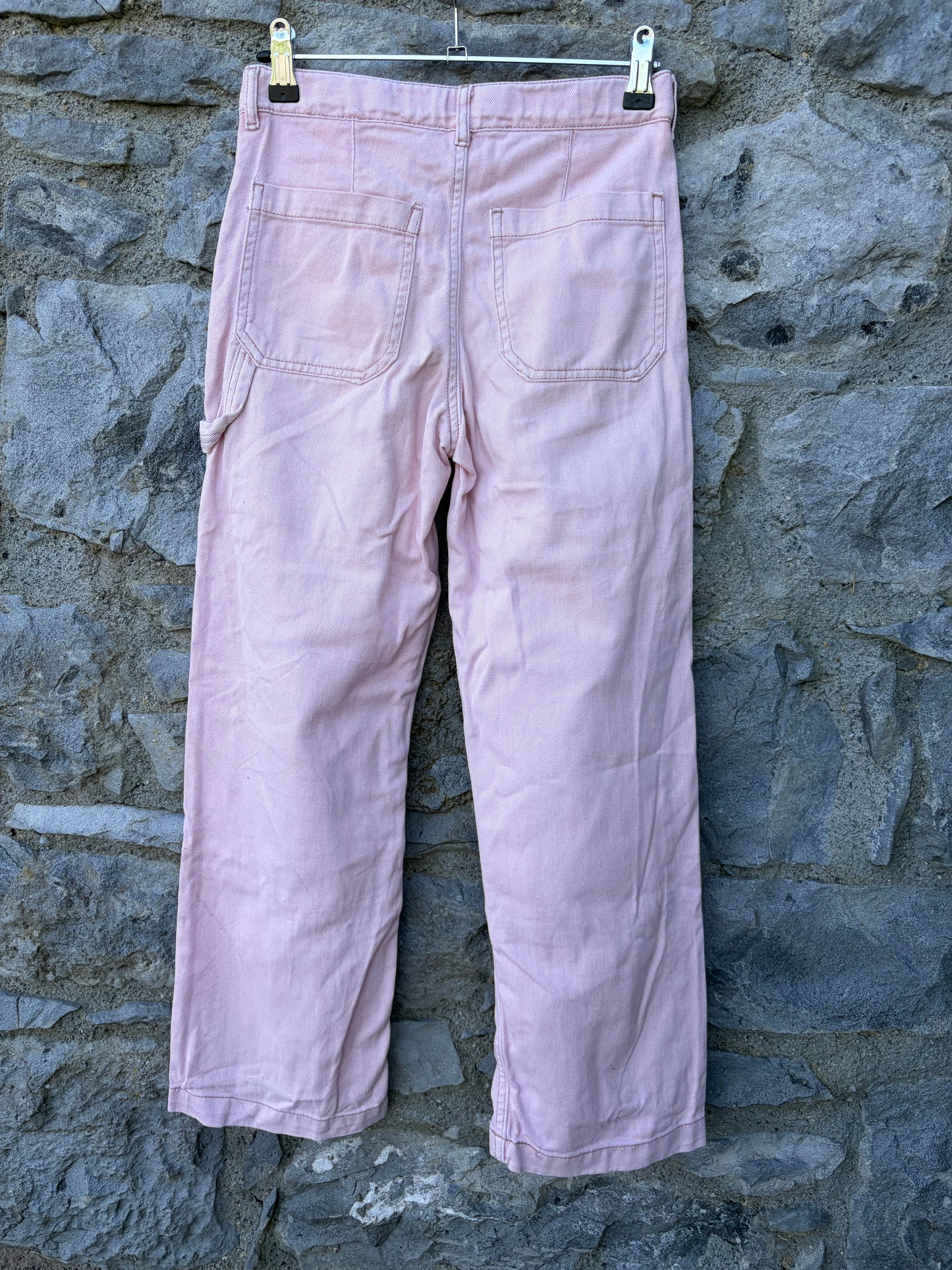 Pink wide leg jeans 9-10y (134-140cm)