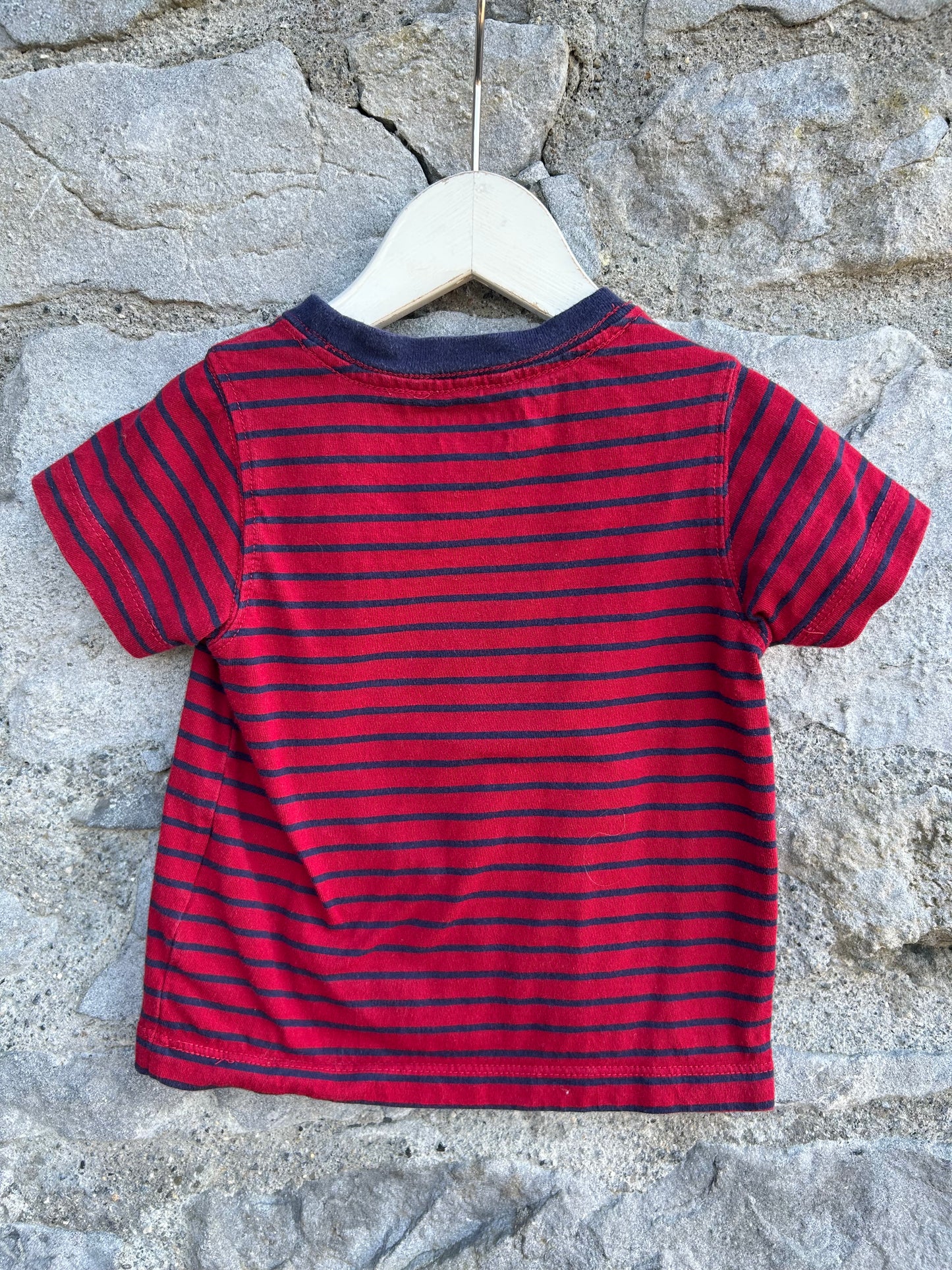 TH Red&navy T-shirt 6-9m (68-74cm)