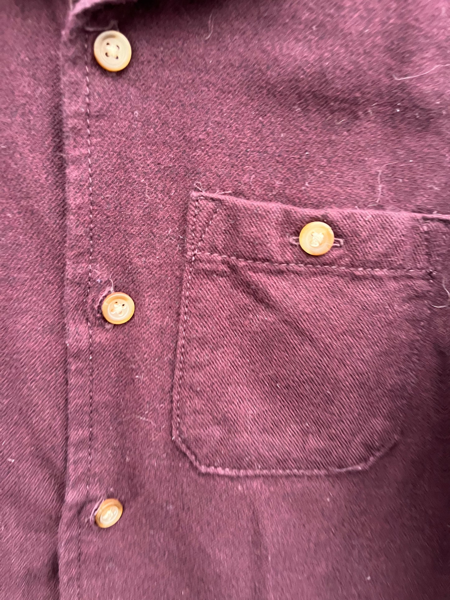 Maroon denim shirt 5-6y (110-116cm)
