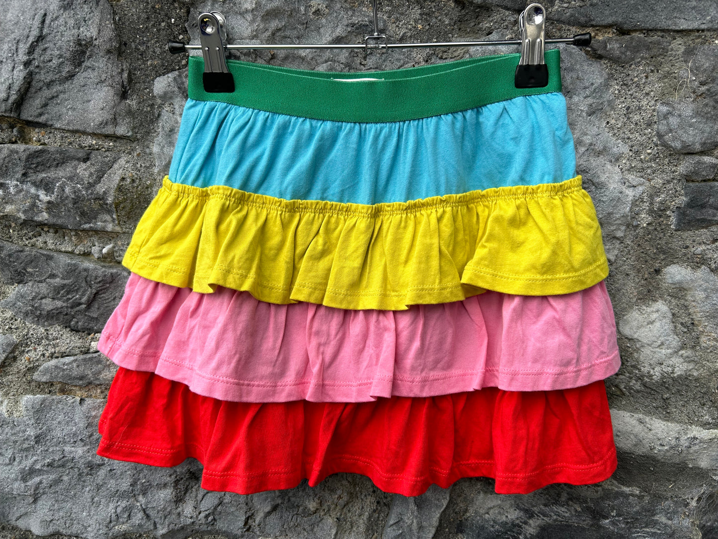 Rainbow ruffles skort 8-9y (128-134cm)