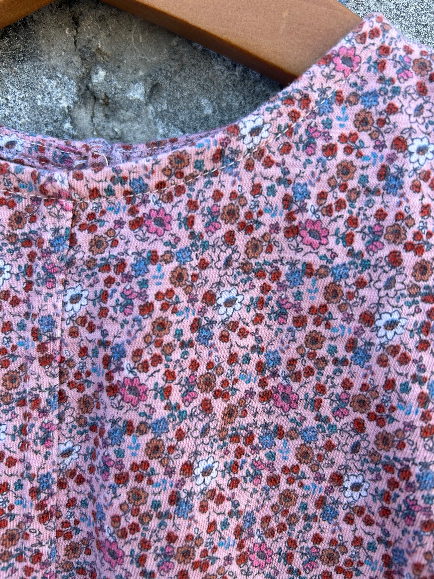 Tiny flowers pink dress 9-12m (74-80cm)