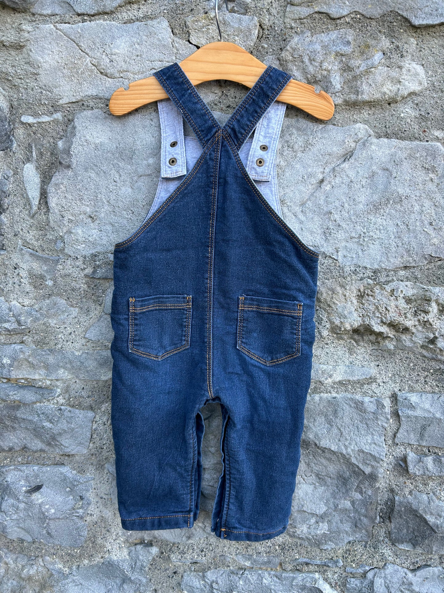Denim dungarees 9-12m (74-80cm)