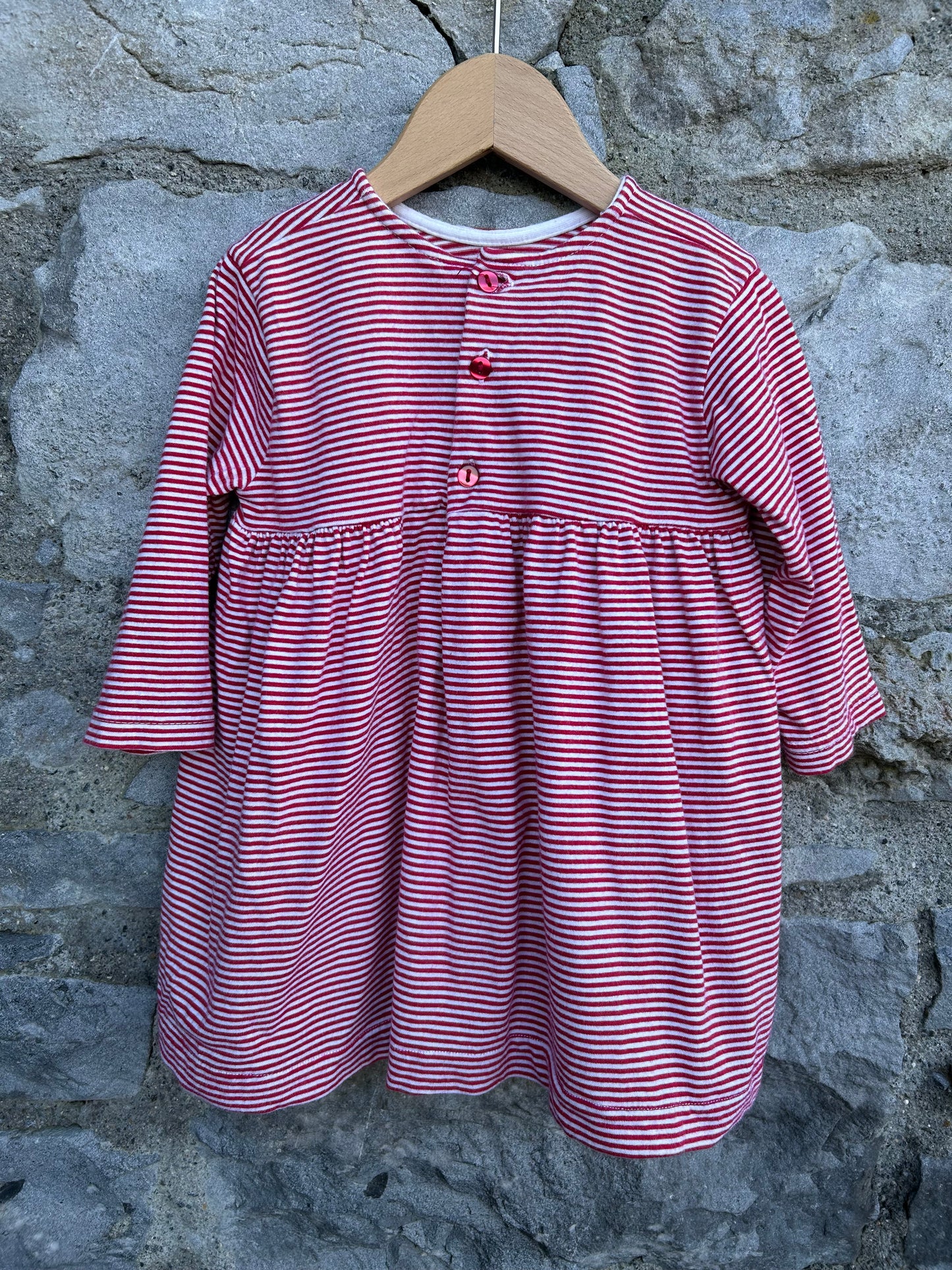 Snoopy Red stripy dress 9-12m (74-80cm)