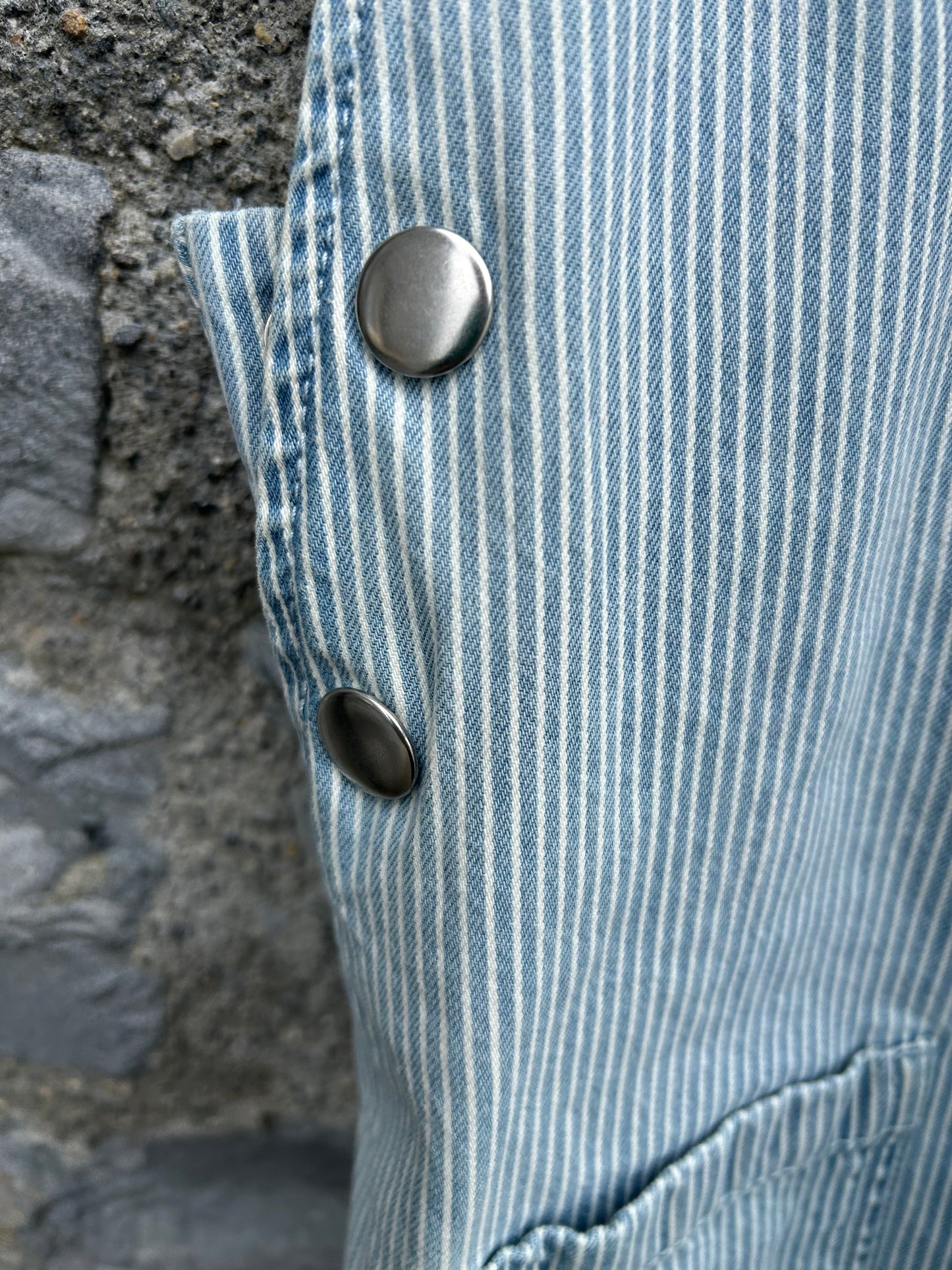 Stripy denim pinafore 12-13y (152-158cm)