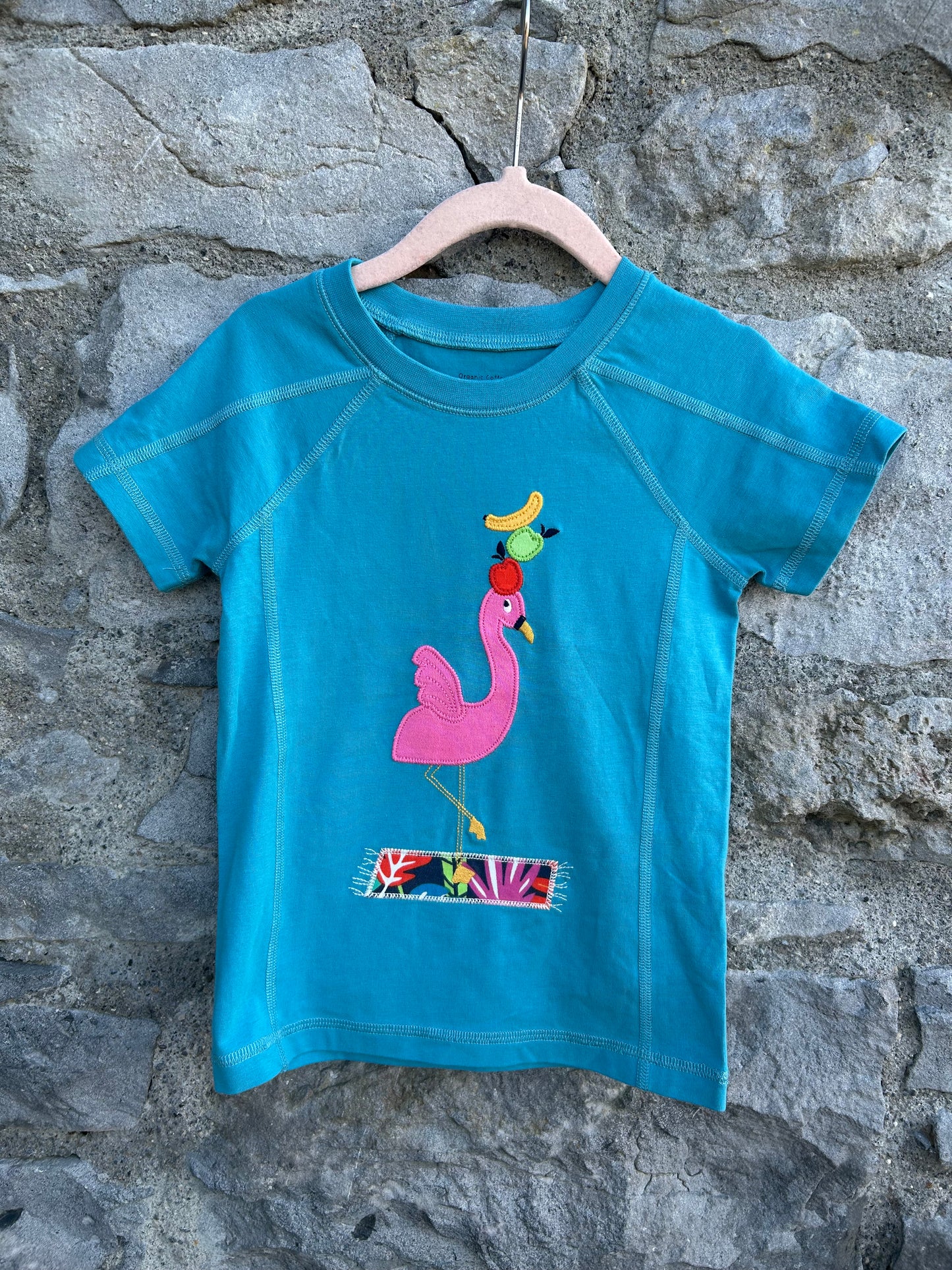 Flamingo blue T-shirt 3-4y (98-104cm)