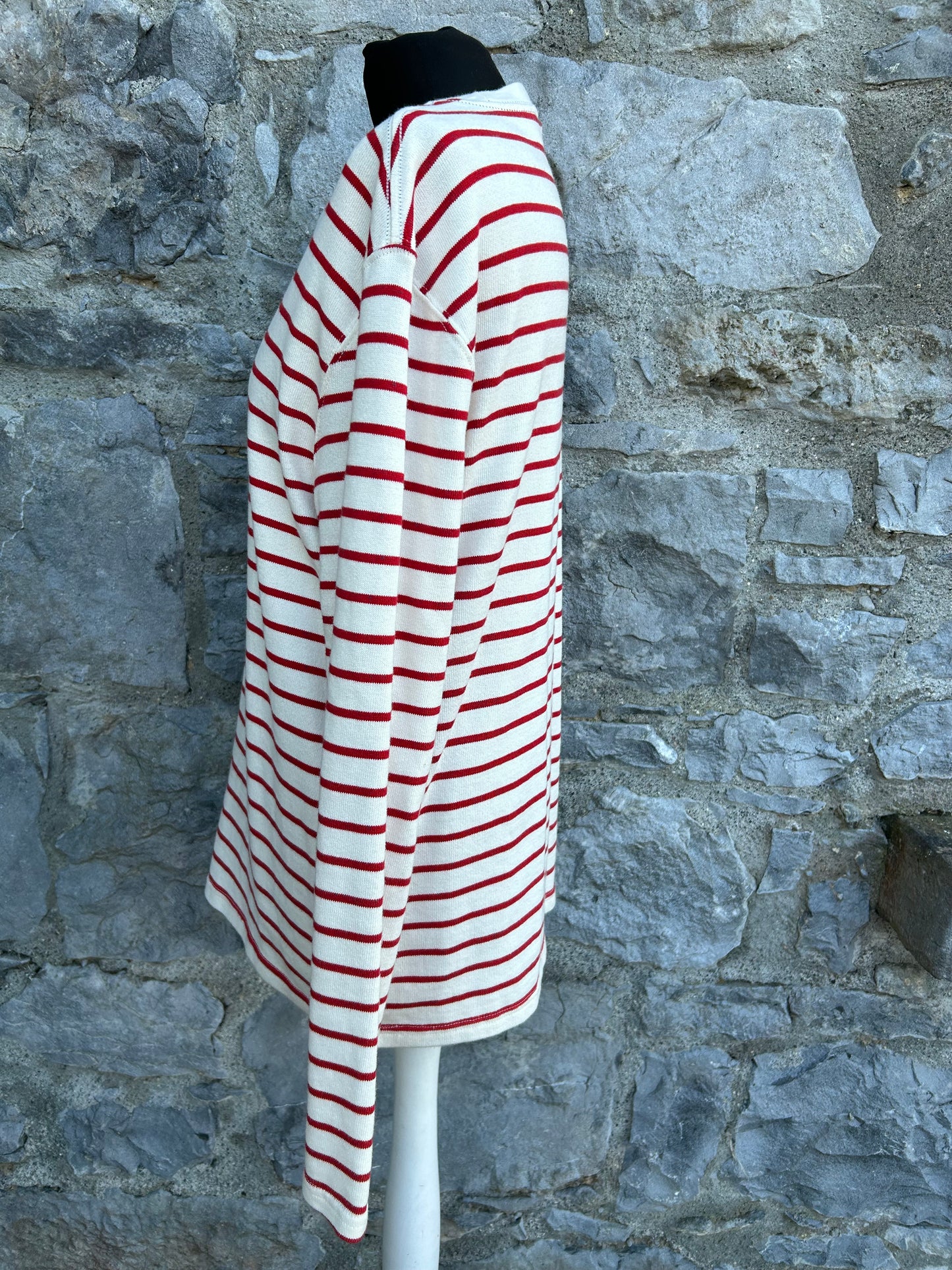 Red stripy top M/L