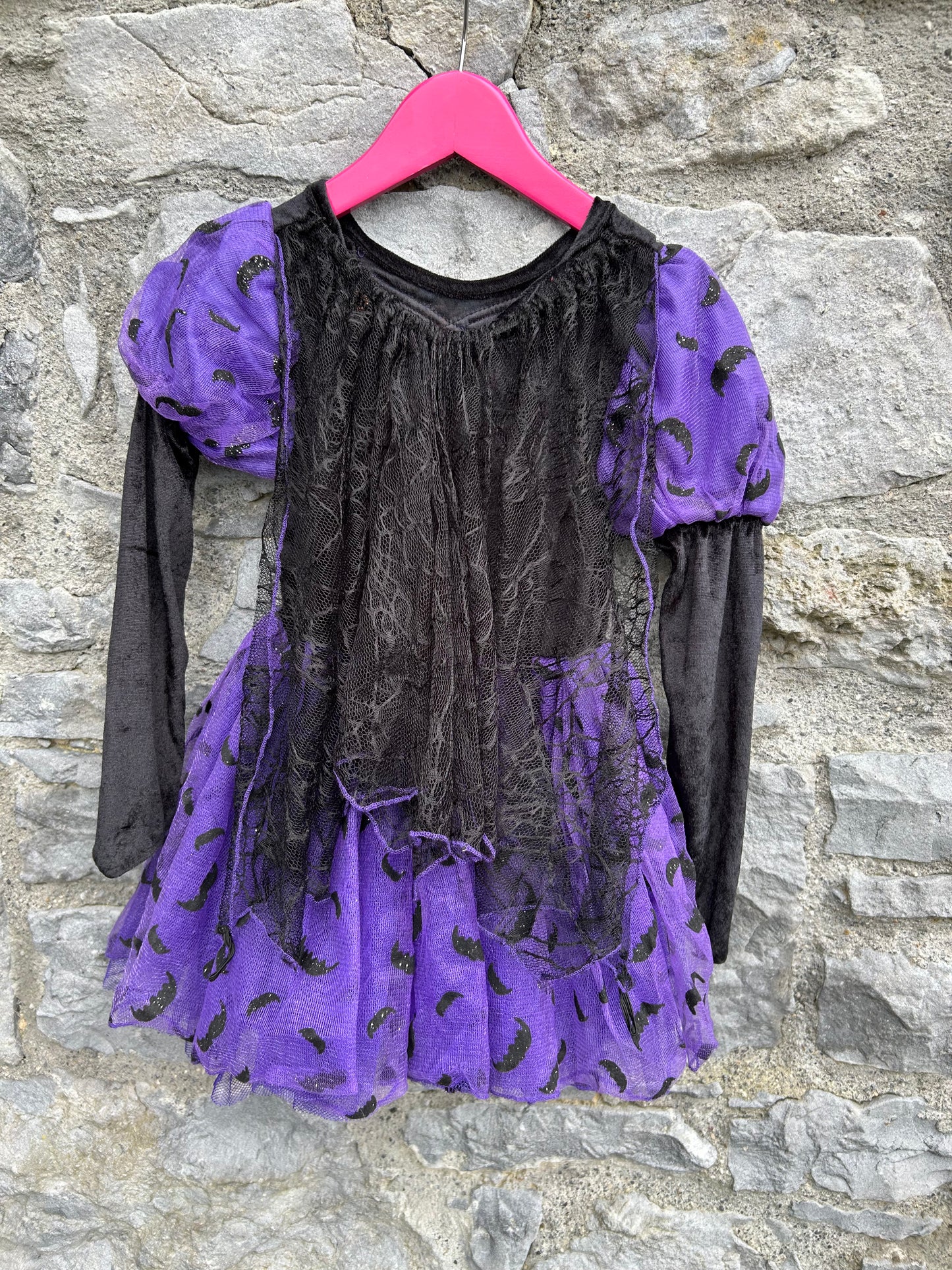 Bats purple witch 5-6y (110-116cm)