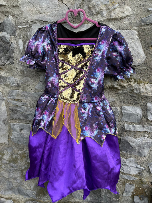 Purple sequin witch  9-10y (134-140cm)