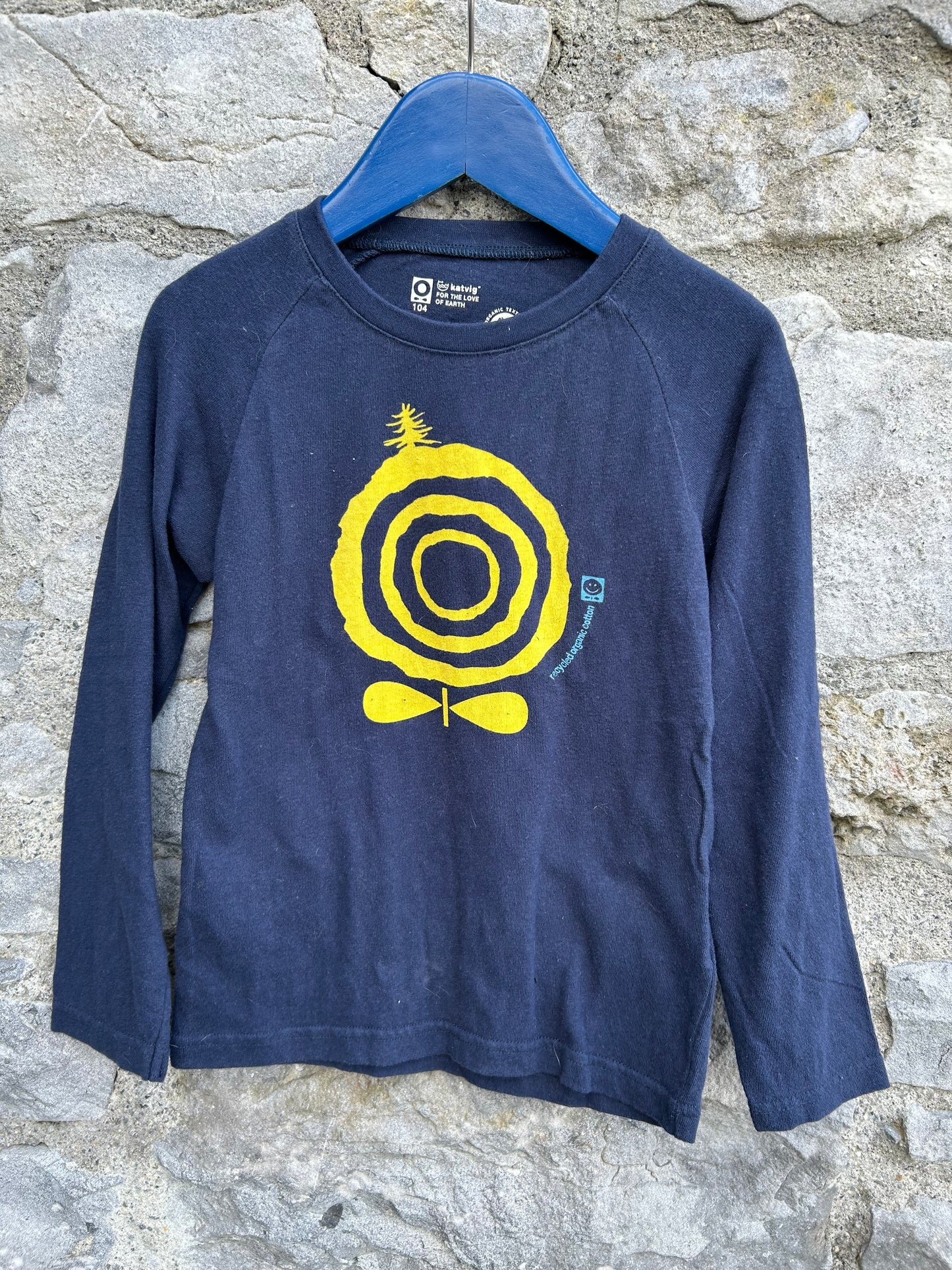Navy top 4y (104cm)