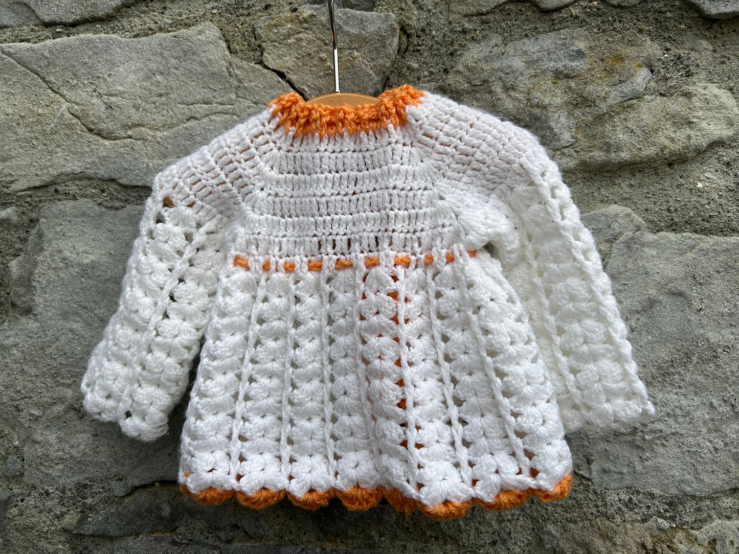 White pointelle cardigan 0-3m (56-62cm)