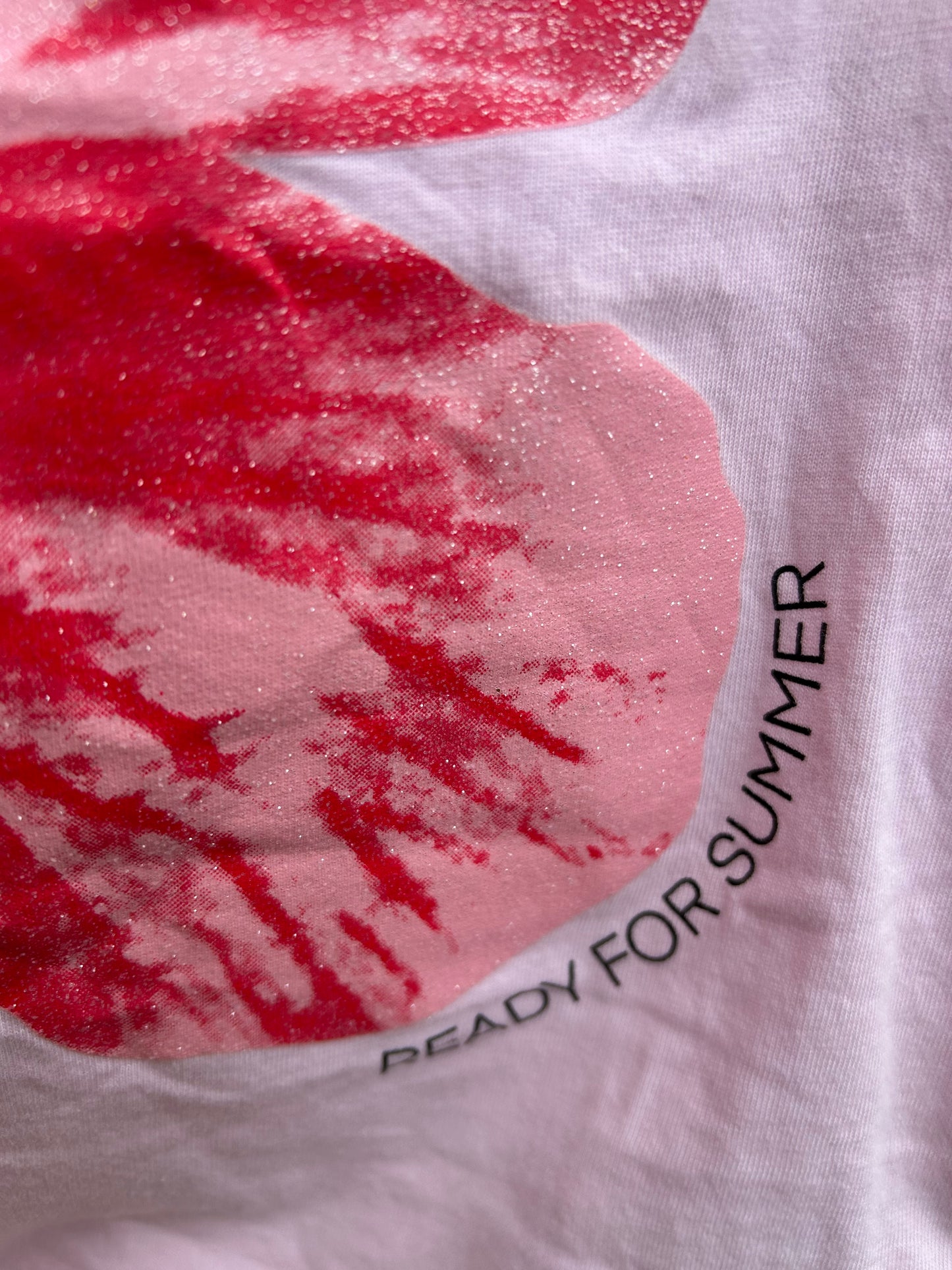 Pink hibiscus T-shirt 8y (128cm)