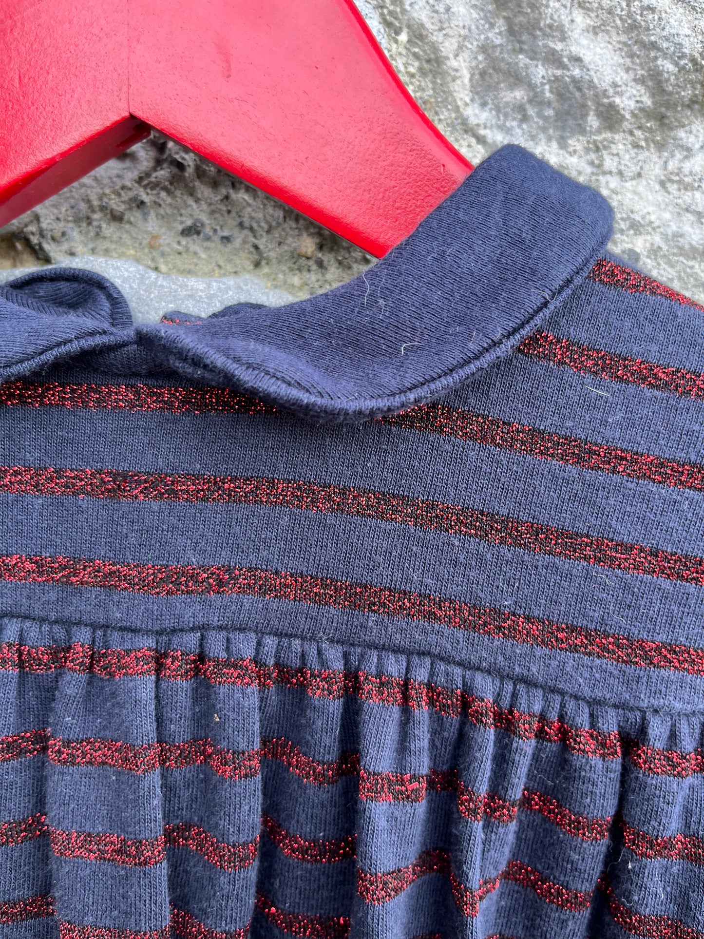 Navy&red dress 18m (86cm)