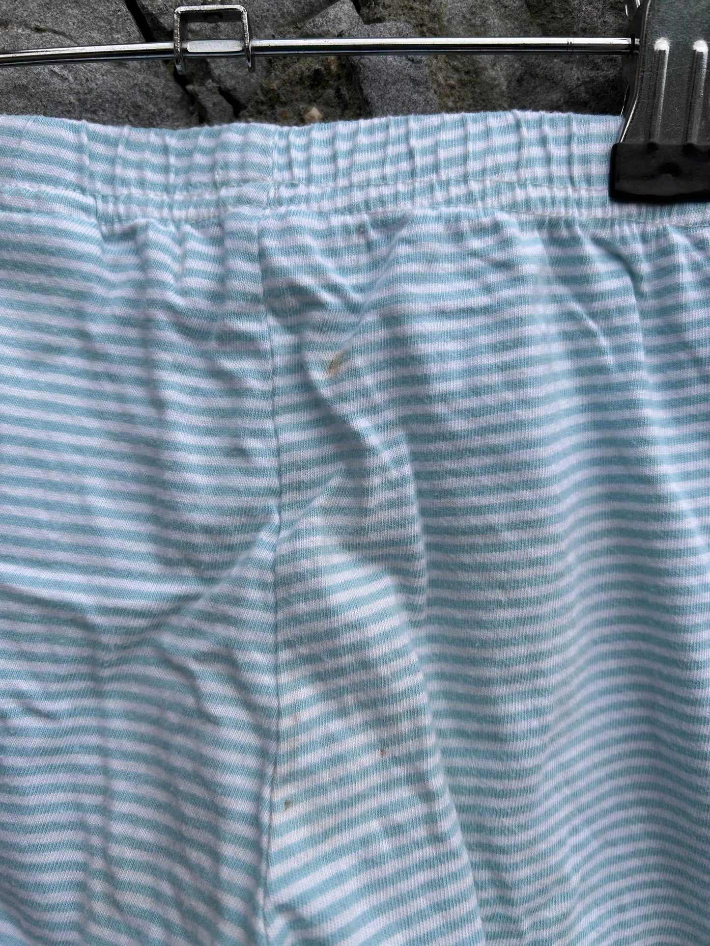 Blue stripy short leggings 12-18m (80-86cm)