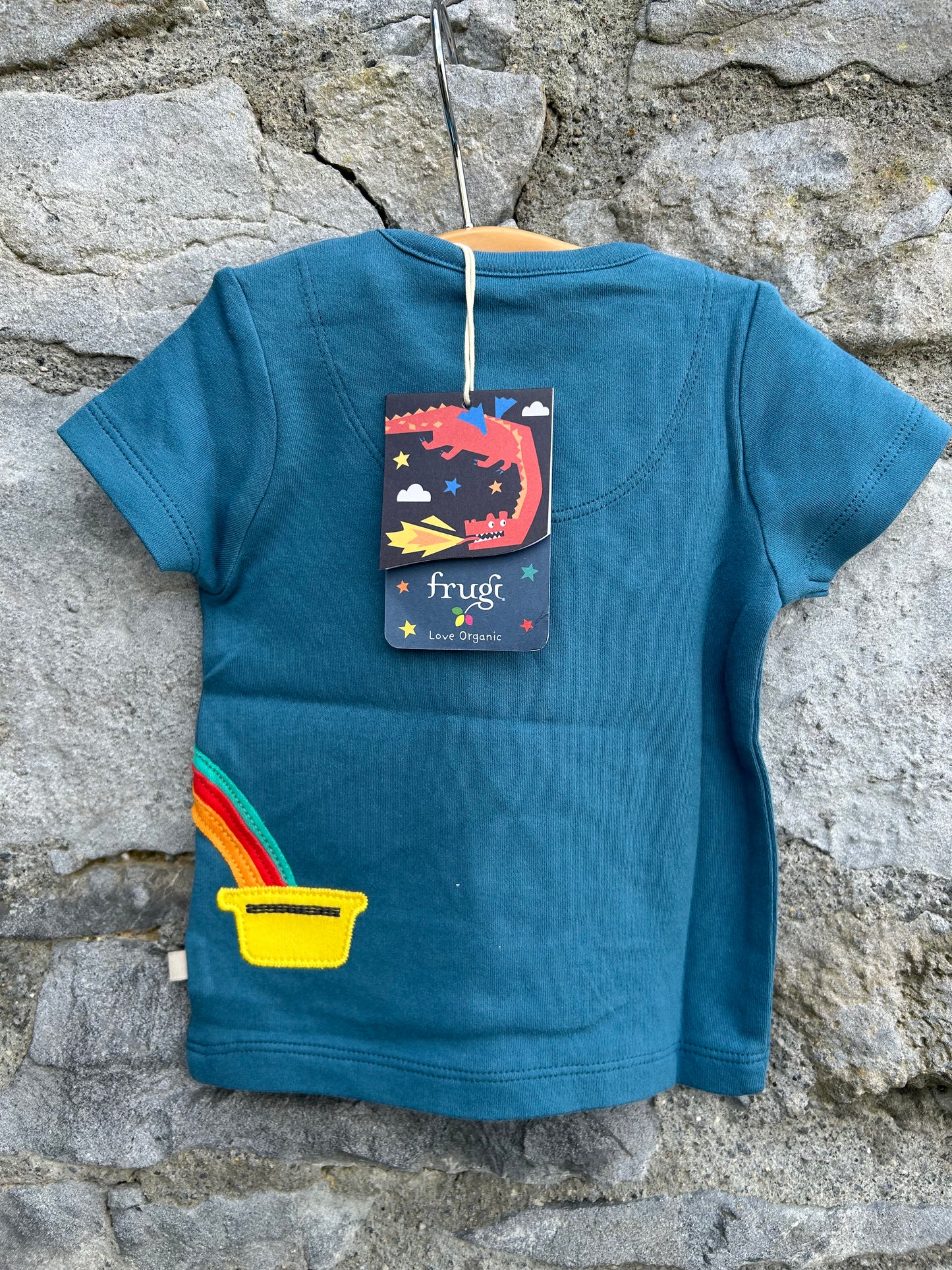 Rainbow truck blue T-shirt 3-6m (62-68cm)