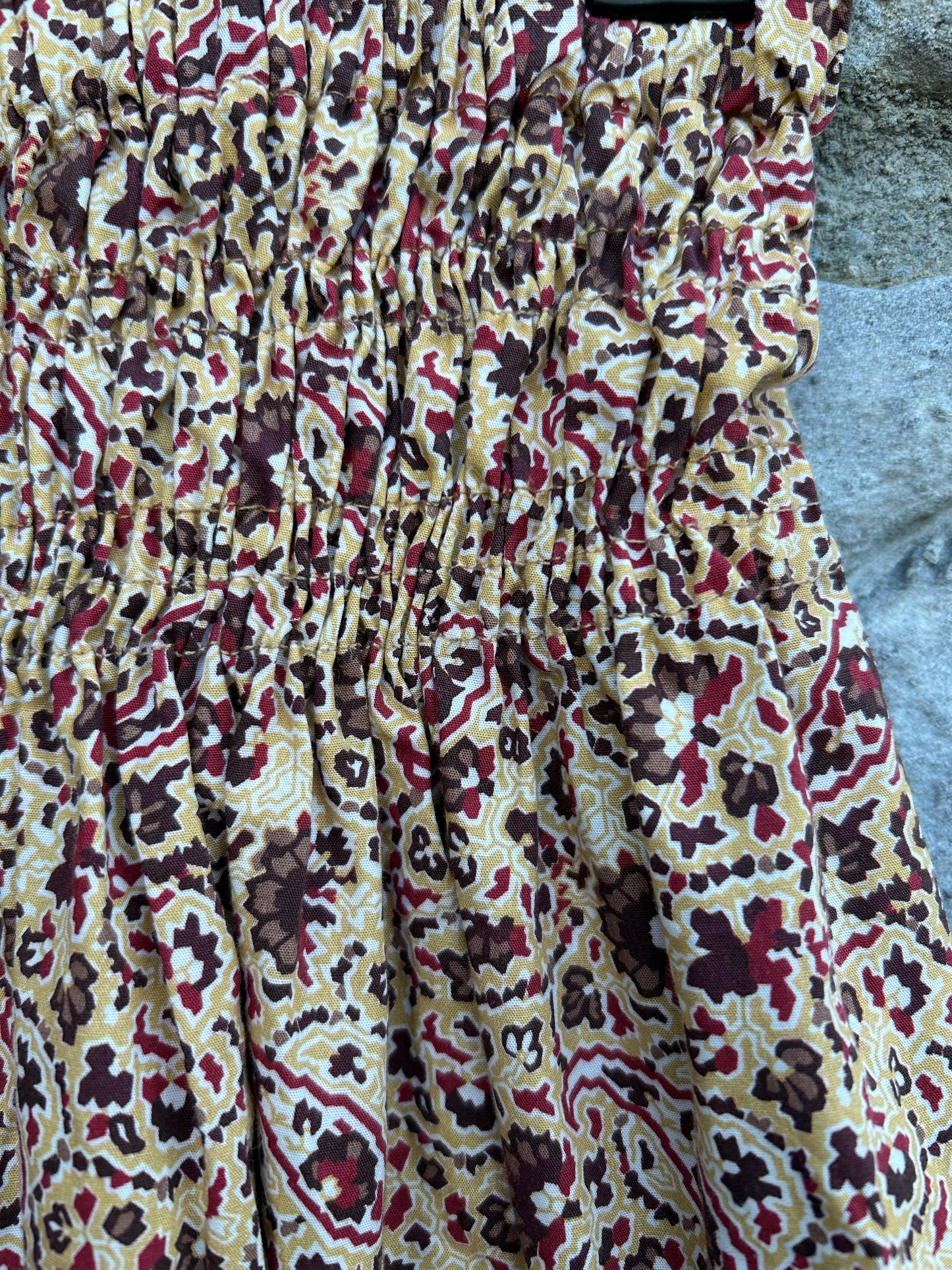 Beige paisley skirt 13y (158cm)
