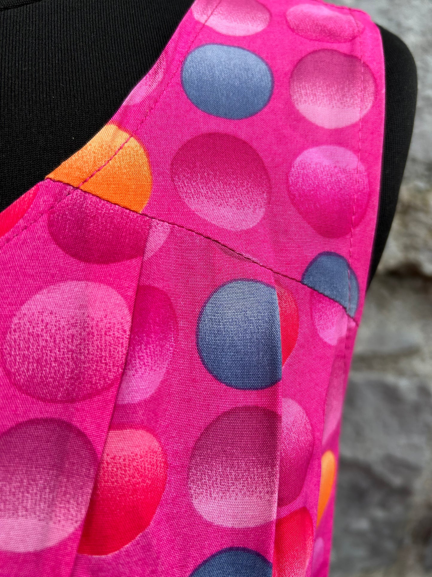 Mega dots pink dress uk 14