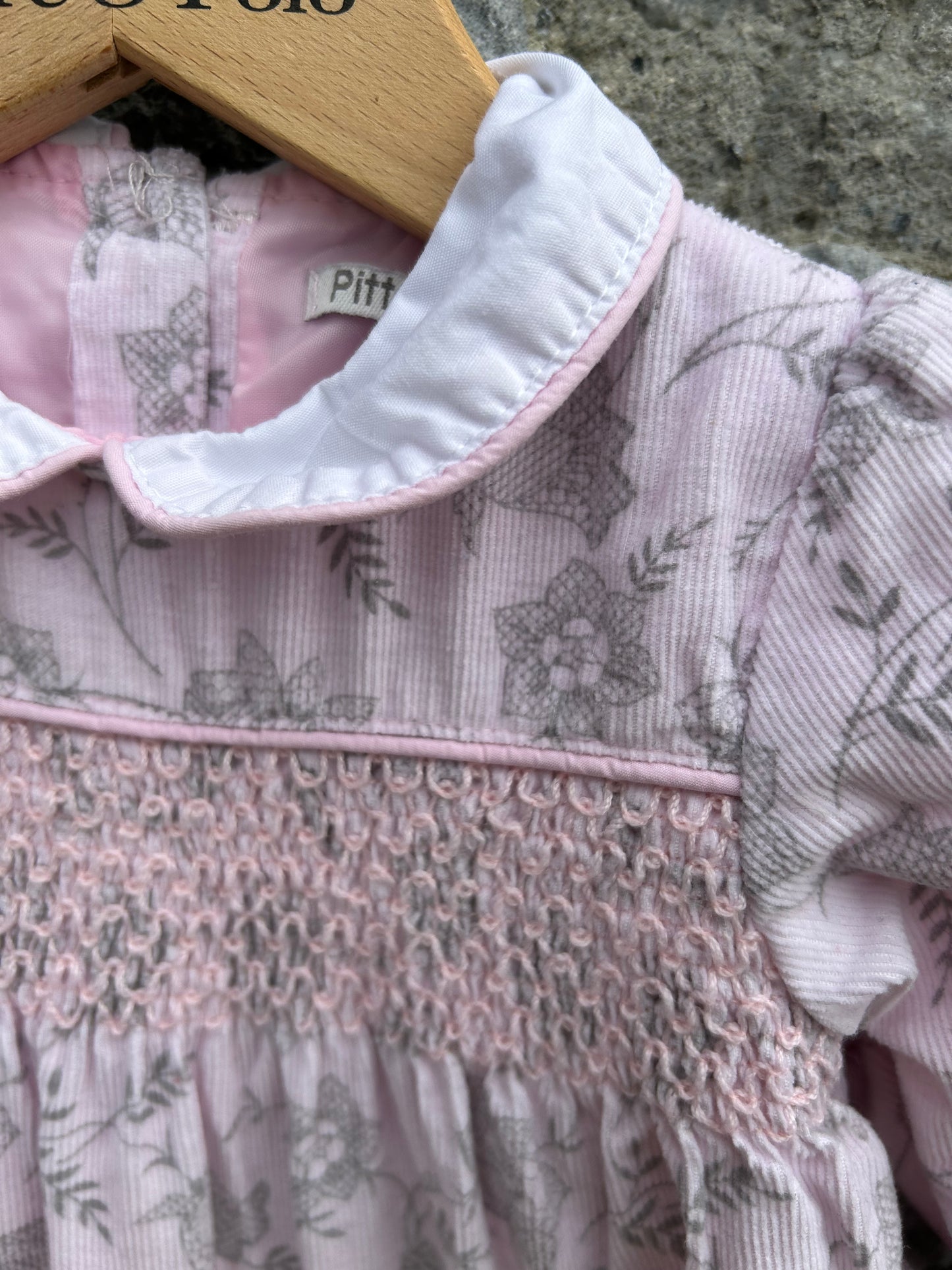 Baby pink fine cord dress 0-3m (56-62cm)