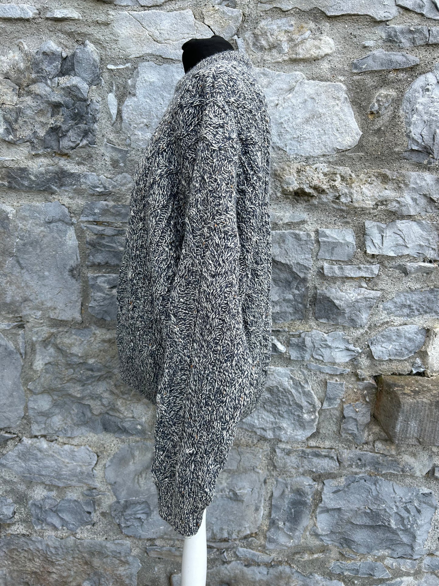 Grey cable jumper Large