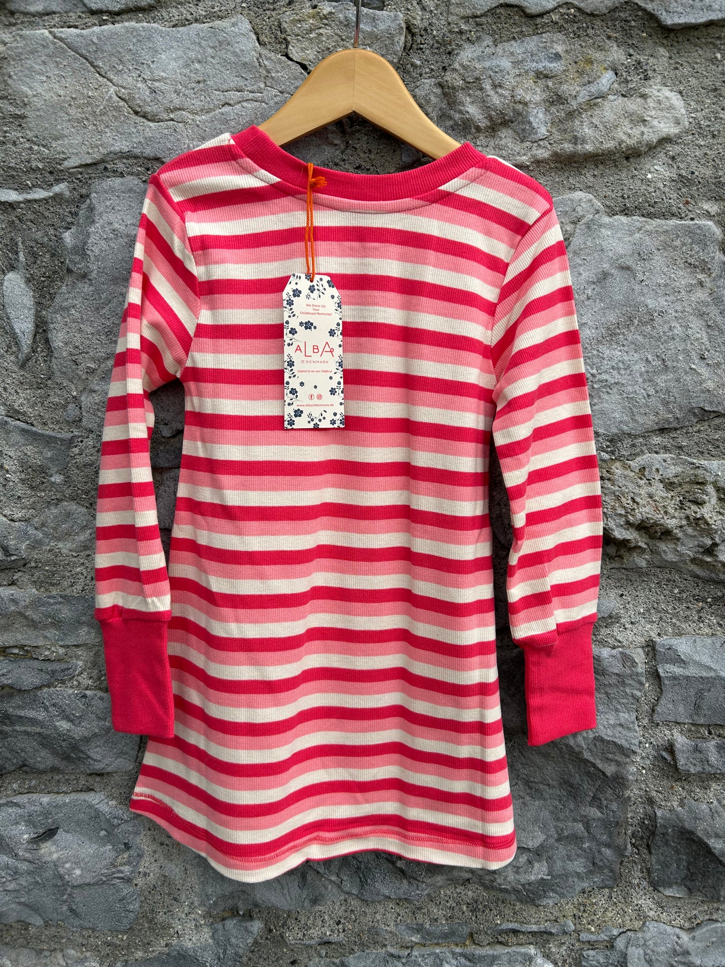 Strawberry stripes school dress 2-3y (92-98cm)