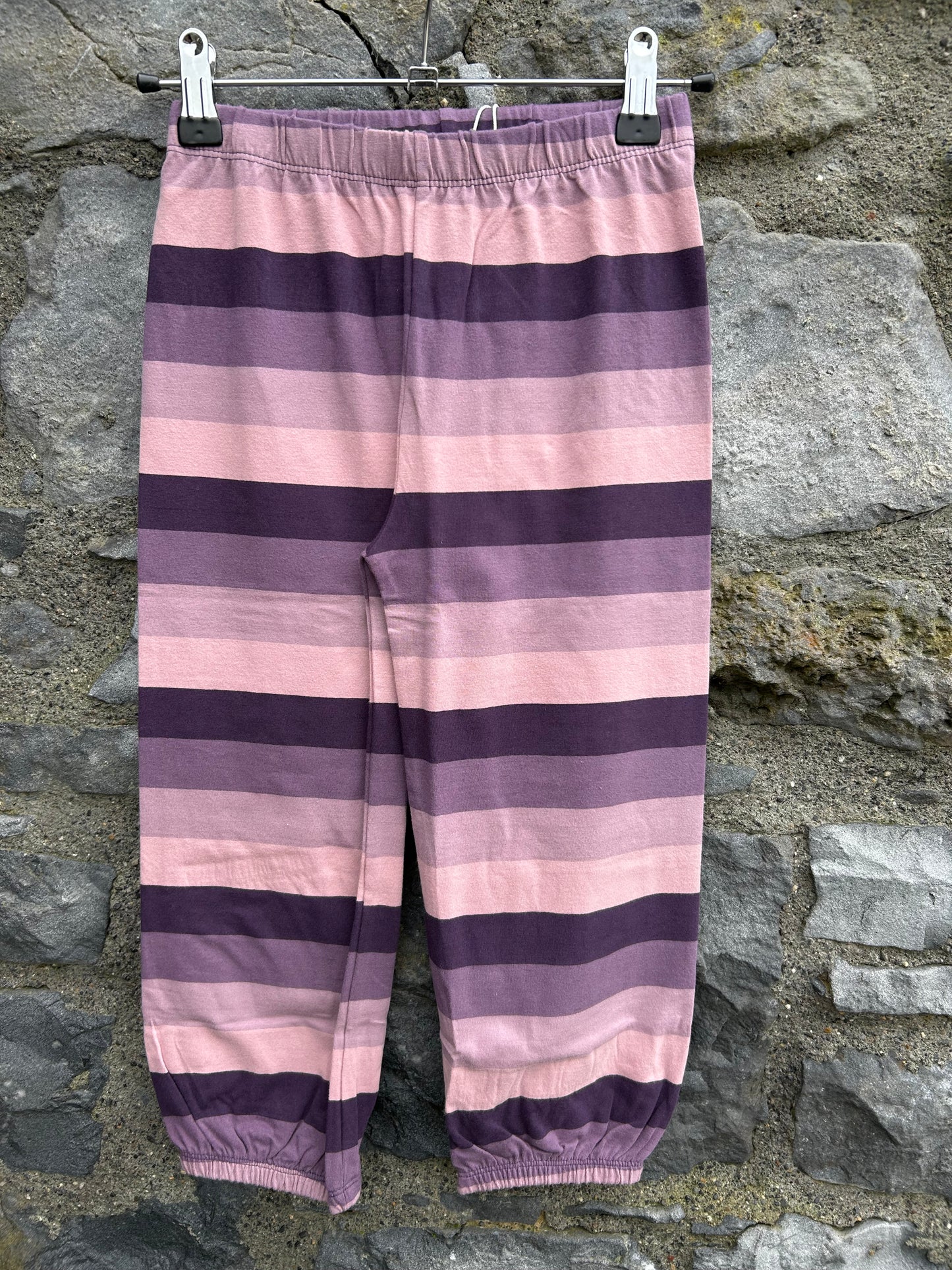 Purple stripy baggy pants 5-6y (110-116cm)