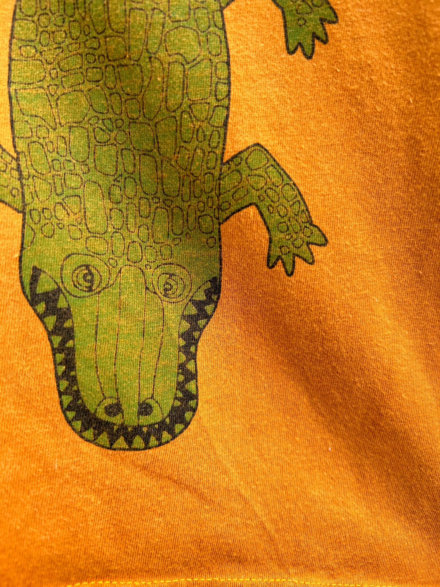 Crocodile orange boxy T-shirt 12-18m (80-86cm)