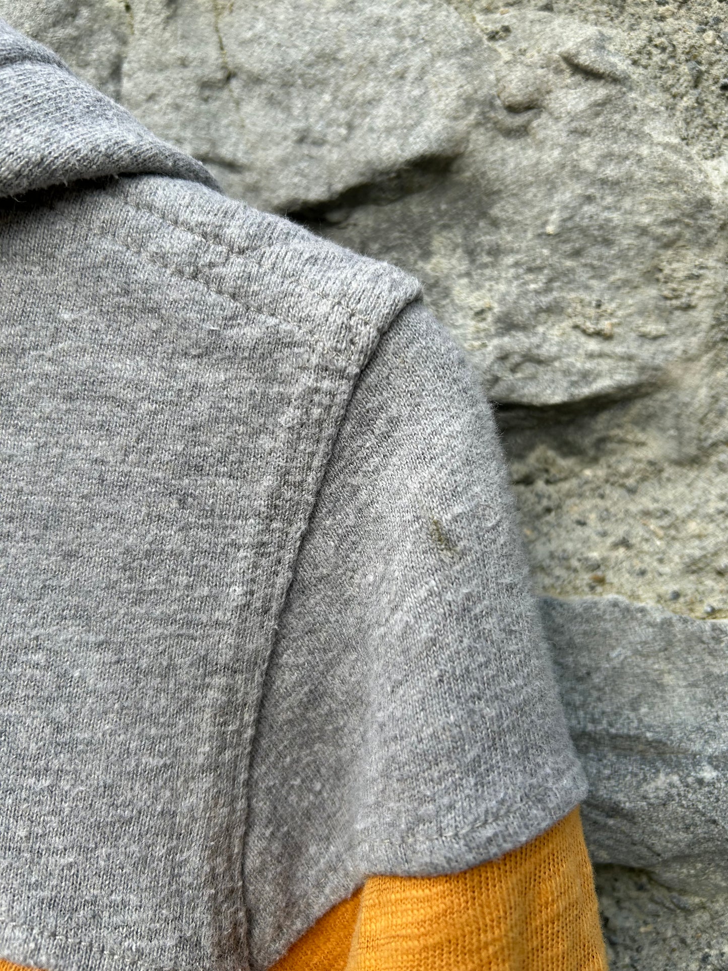 Grey&yellow&green hoodie 7-8y (122-128cm)
