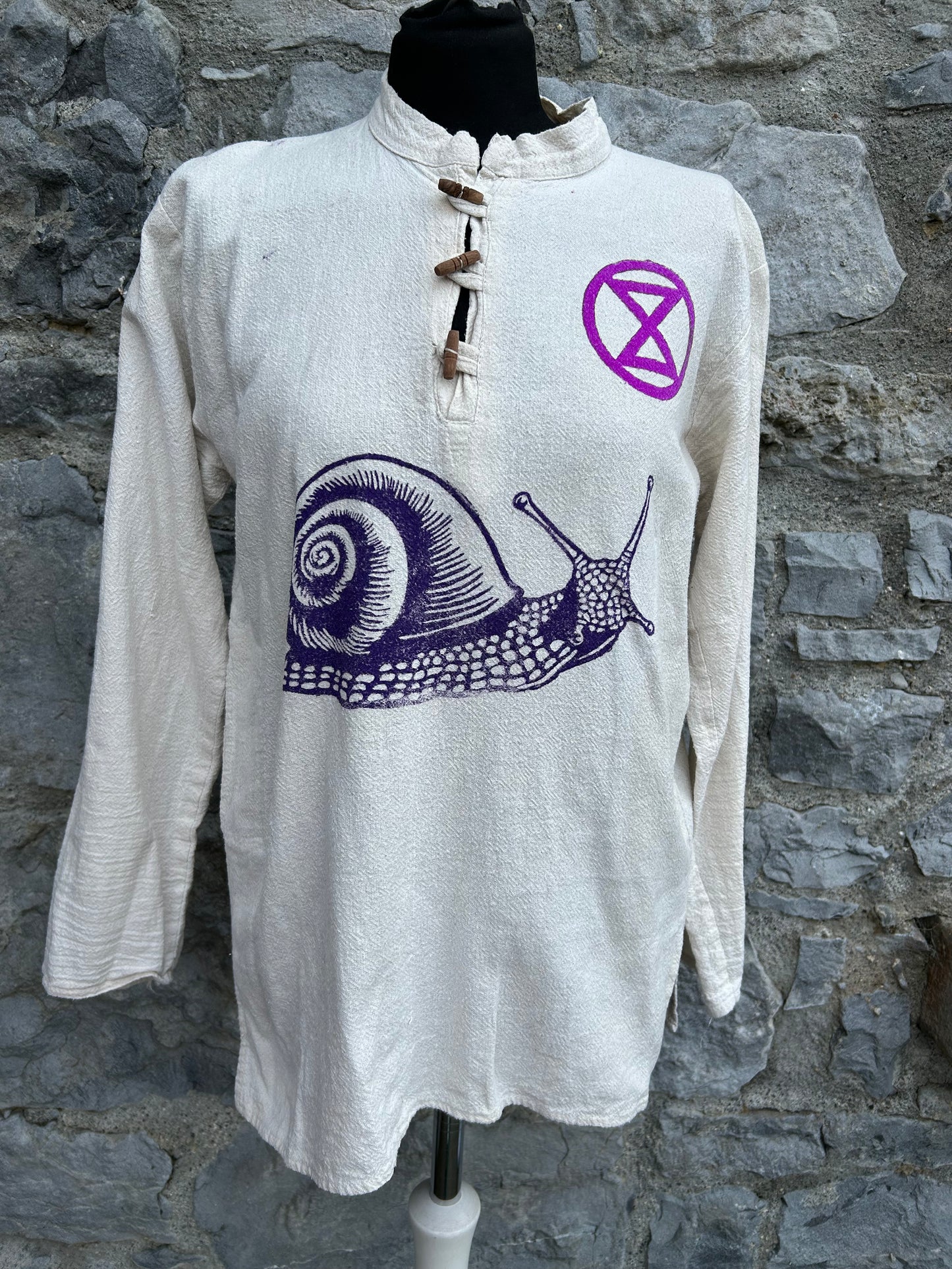 Snail ivory shirt uk 10-12