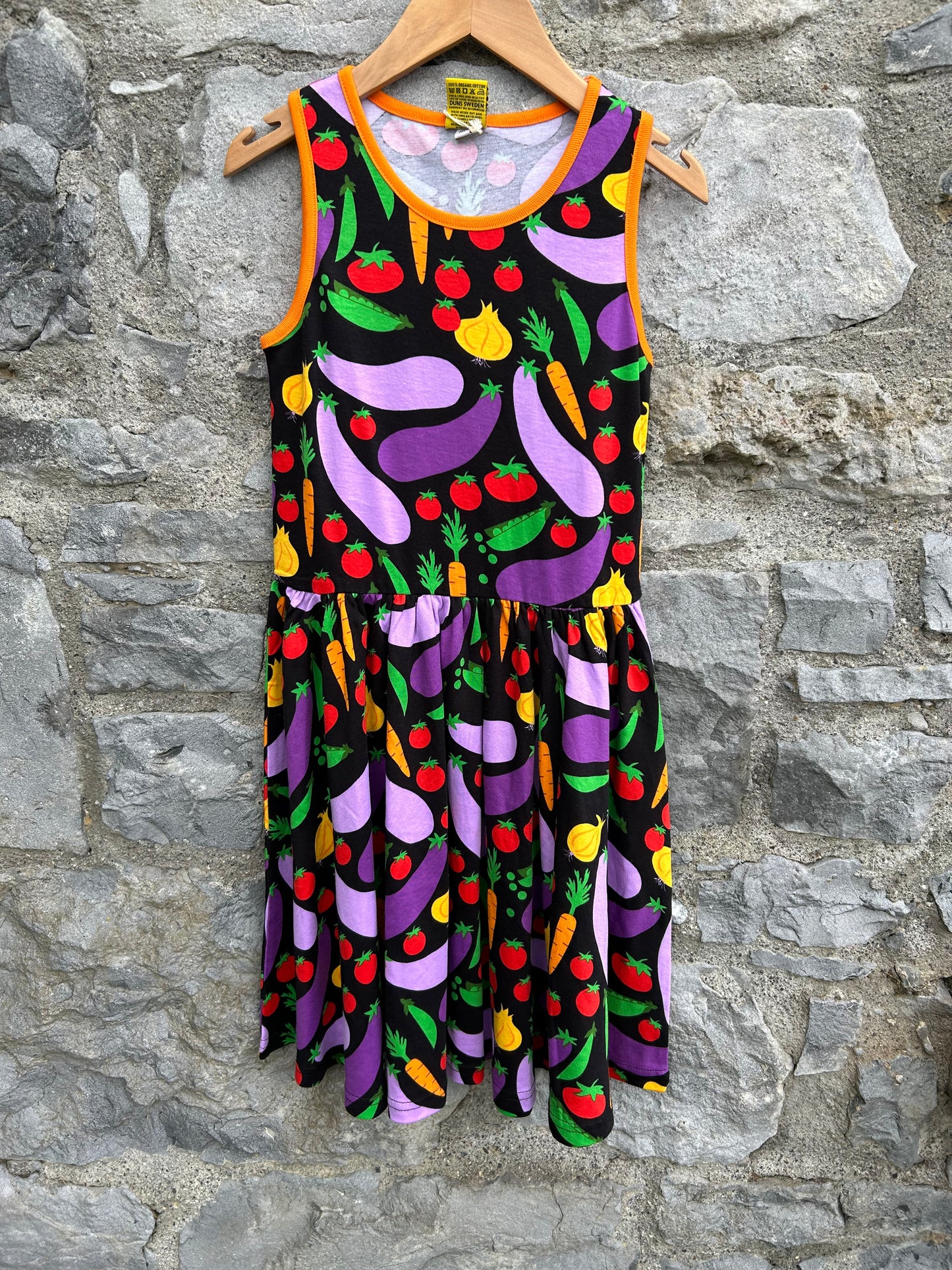 Vegetable gathered skirt sleeveless dress 10y (140cm)