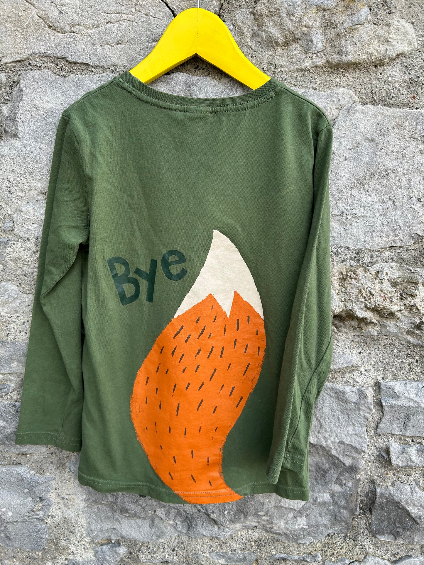 Hi Fox green top 7-8y (122-128cm)