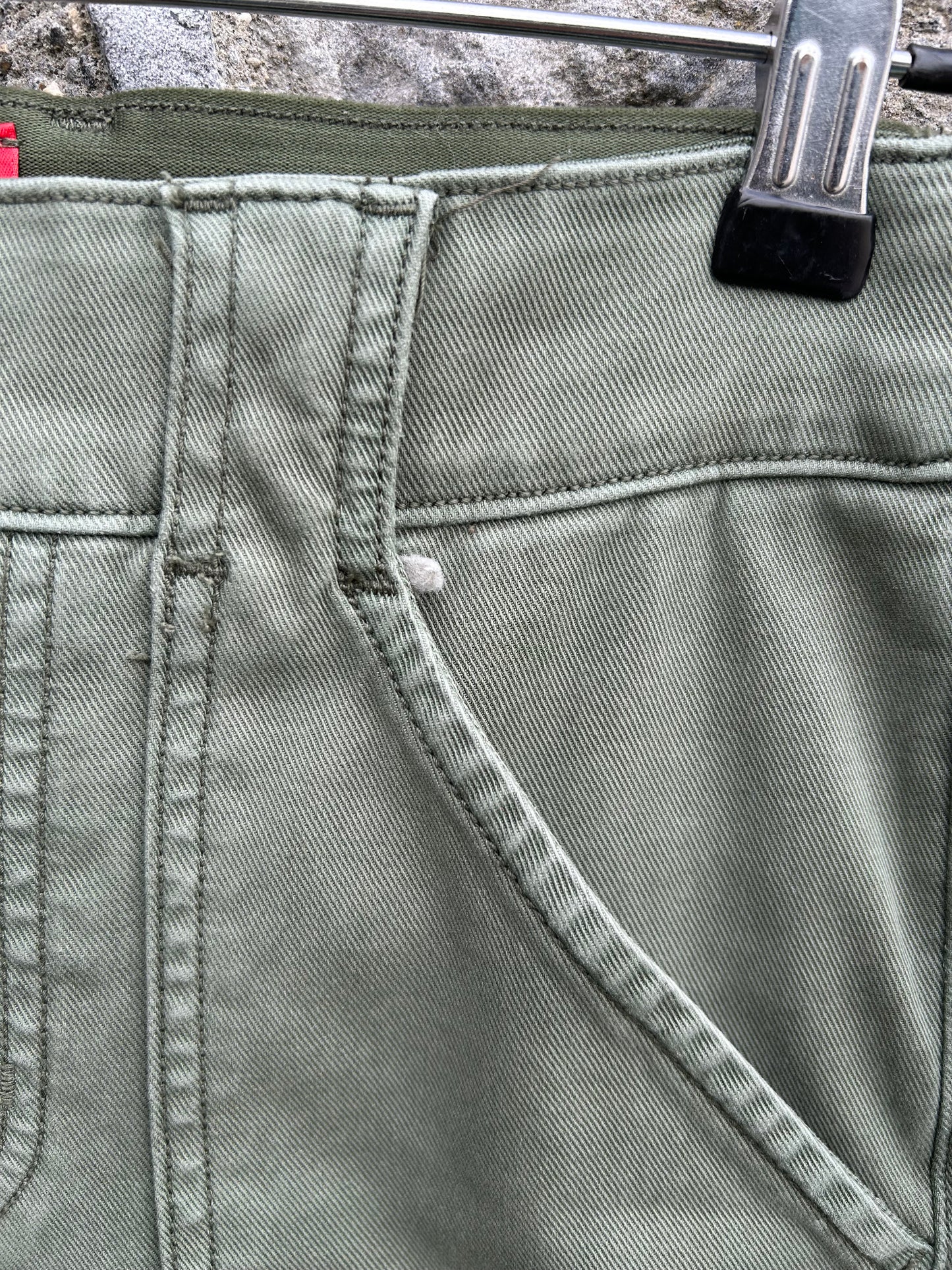 Khaki cargo leggings uk 6-8
