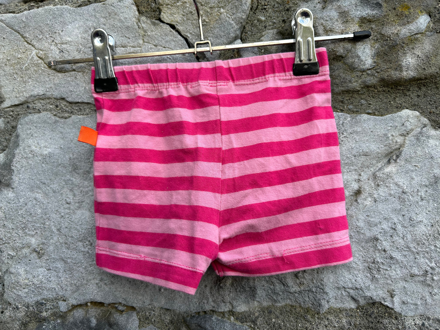 Pink stripy shorts 0-3m (56-62cm)