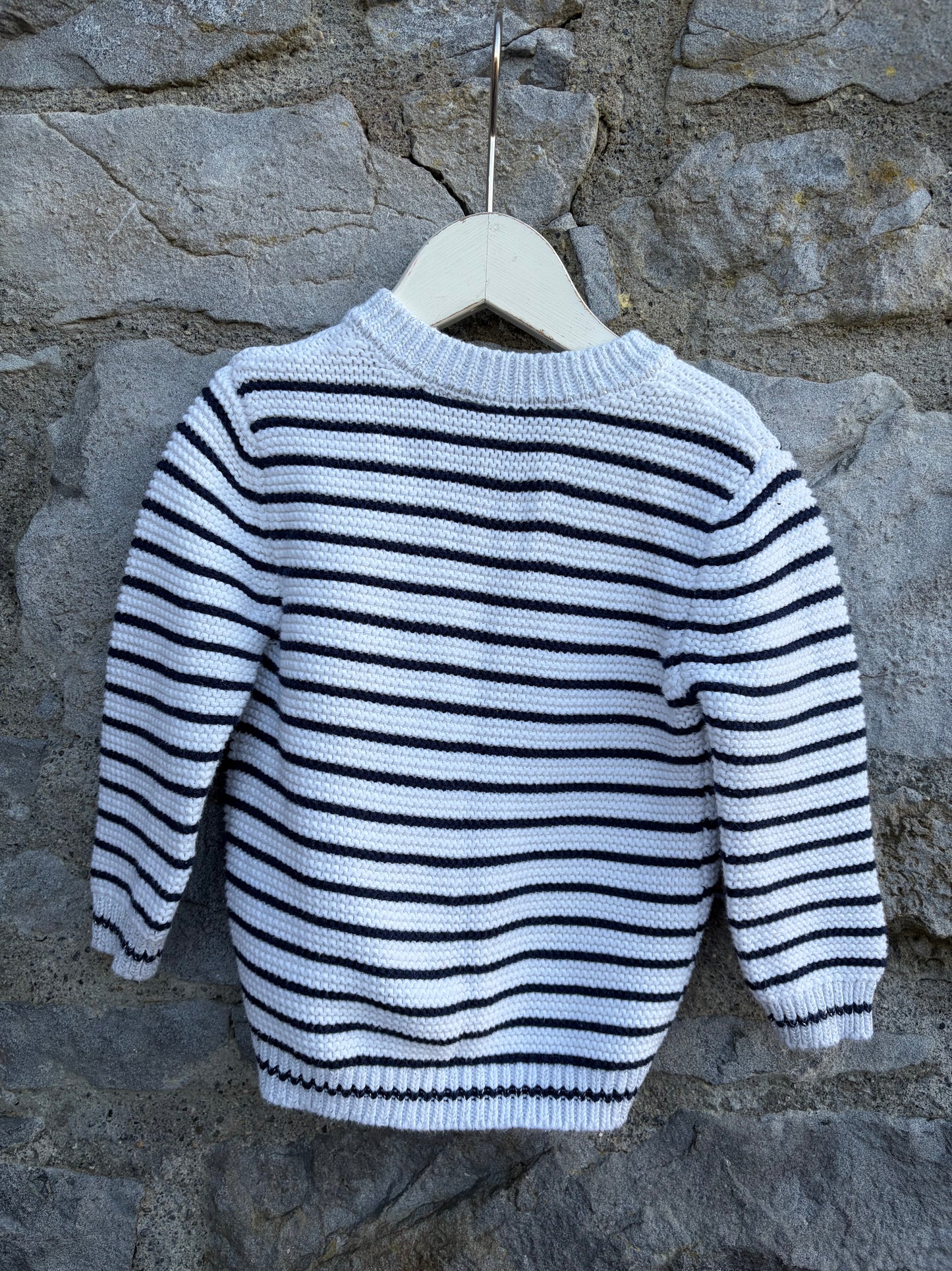Hearts pockets Stripy cardigan 12-18m (80-86cm)