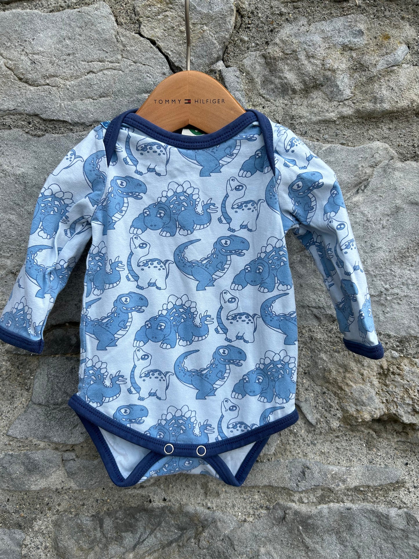 Blue dinosaurs vest 0-1m (50-56cm)