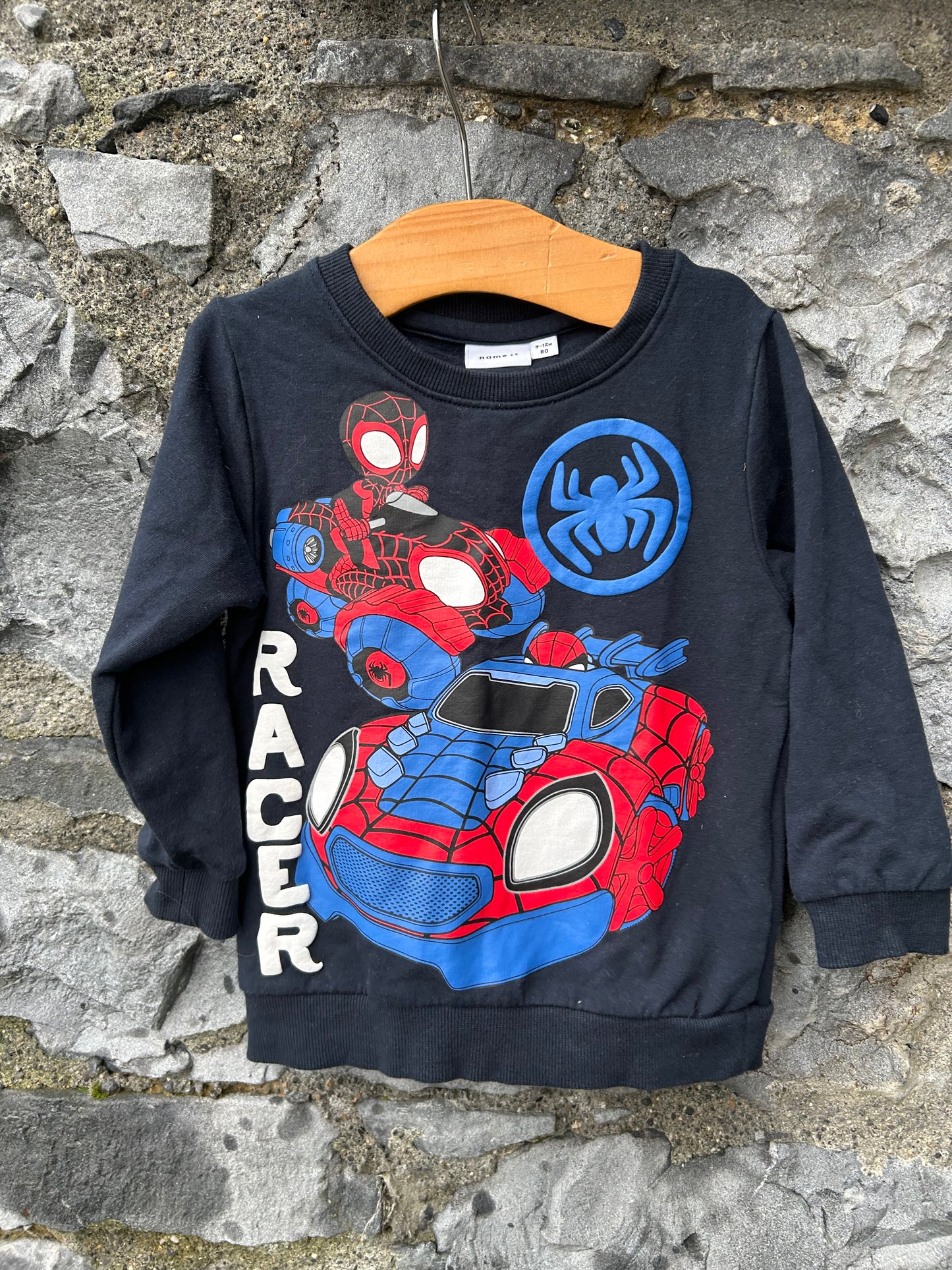 Spiderman navy sweatshirt 9-12m (74-80cm)