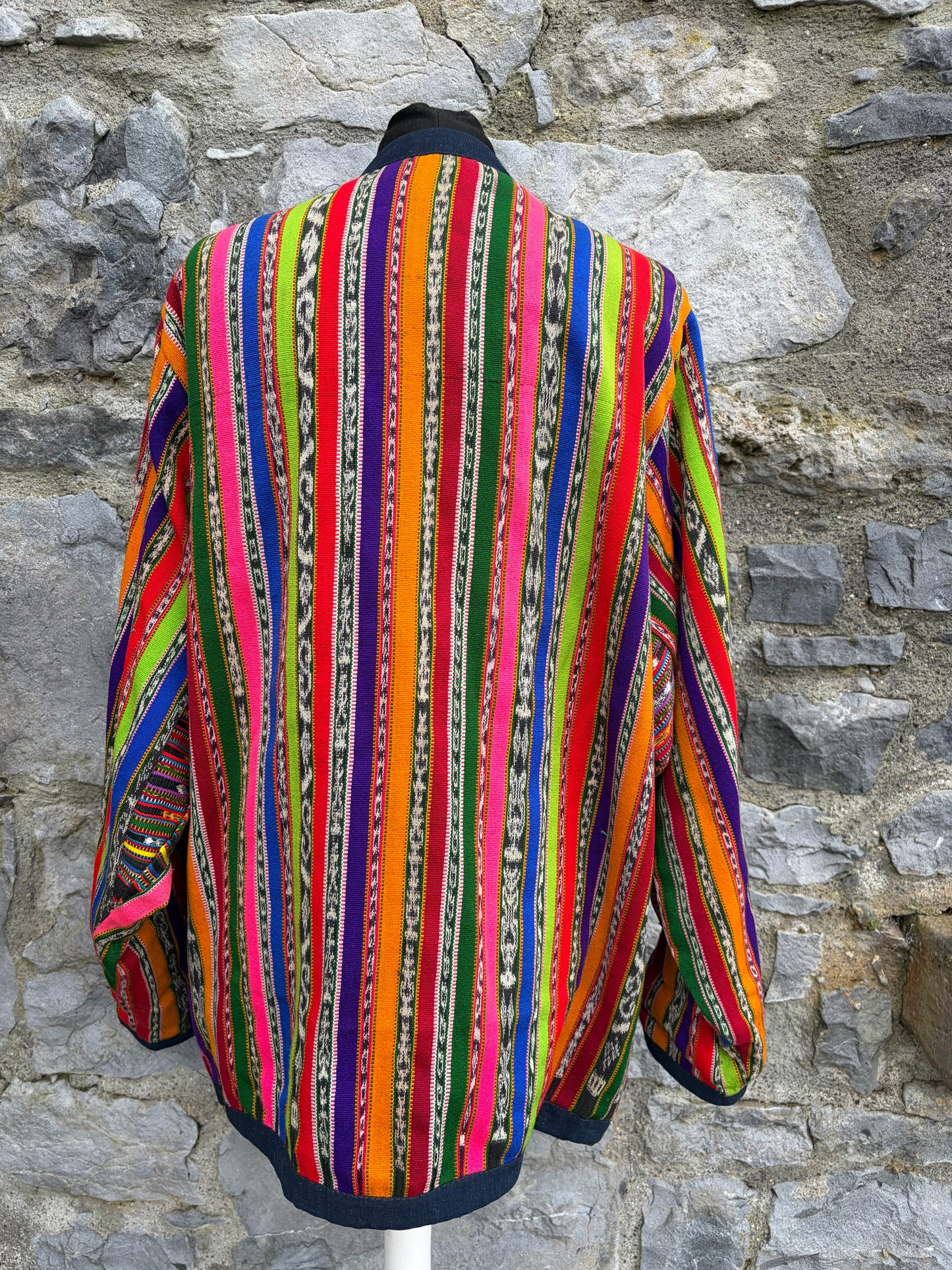 Colourful woven blanket robe cardigan uk 14-16