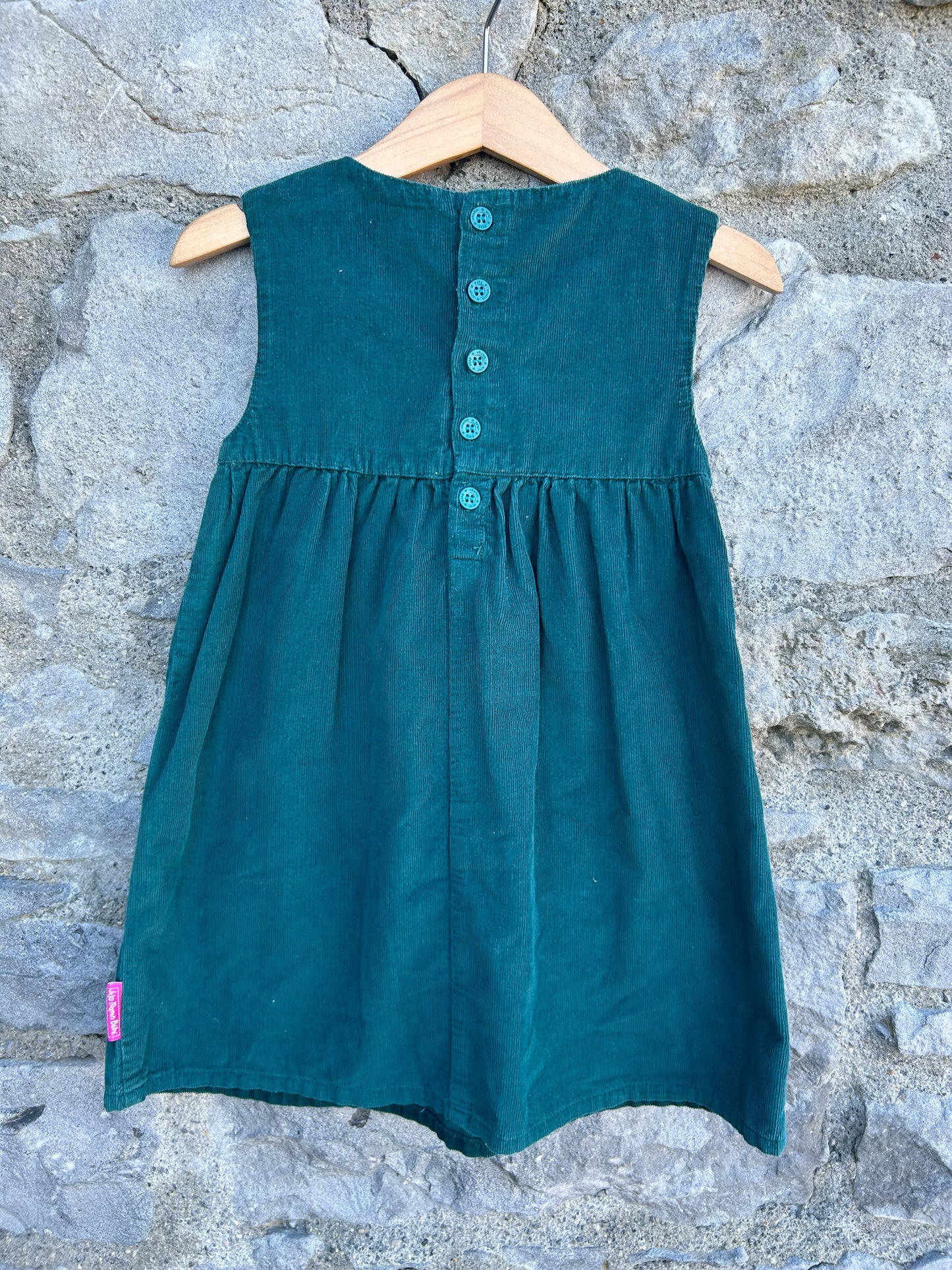 JJMB Green cord pinafore 2-3y (92-98cm)